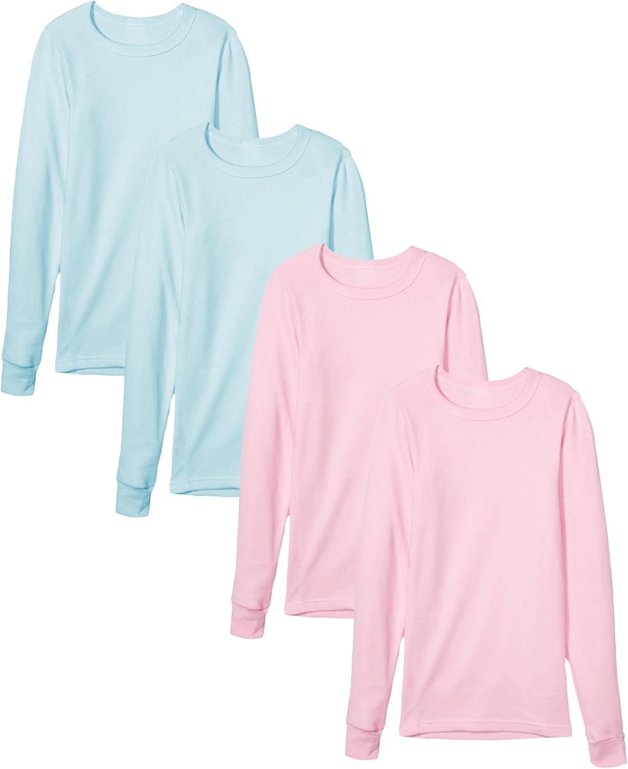 Andrew Scott Womens Base Layer Thermal Tops Soft Cozy 100 Cotton Multi Packs