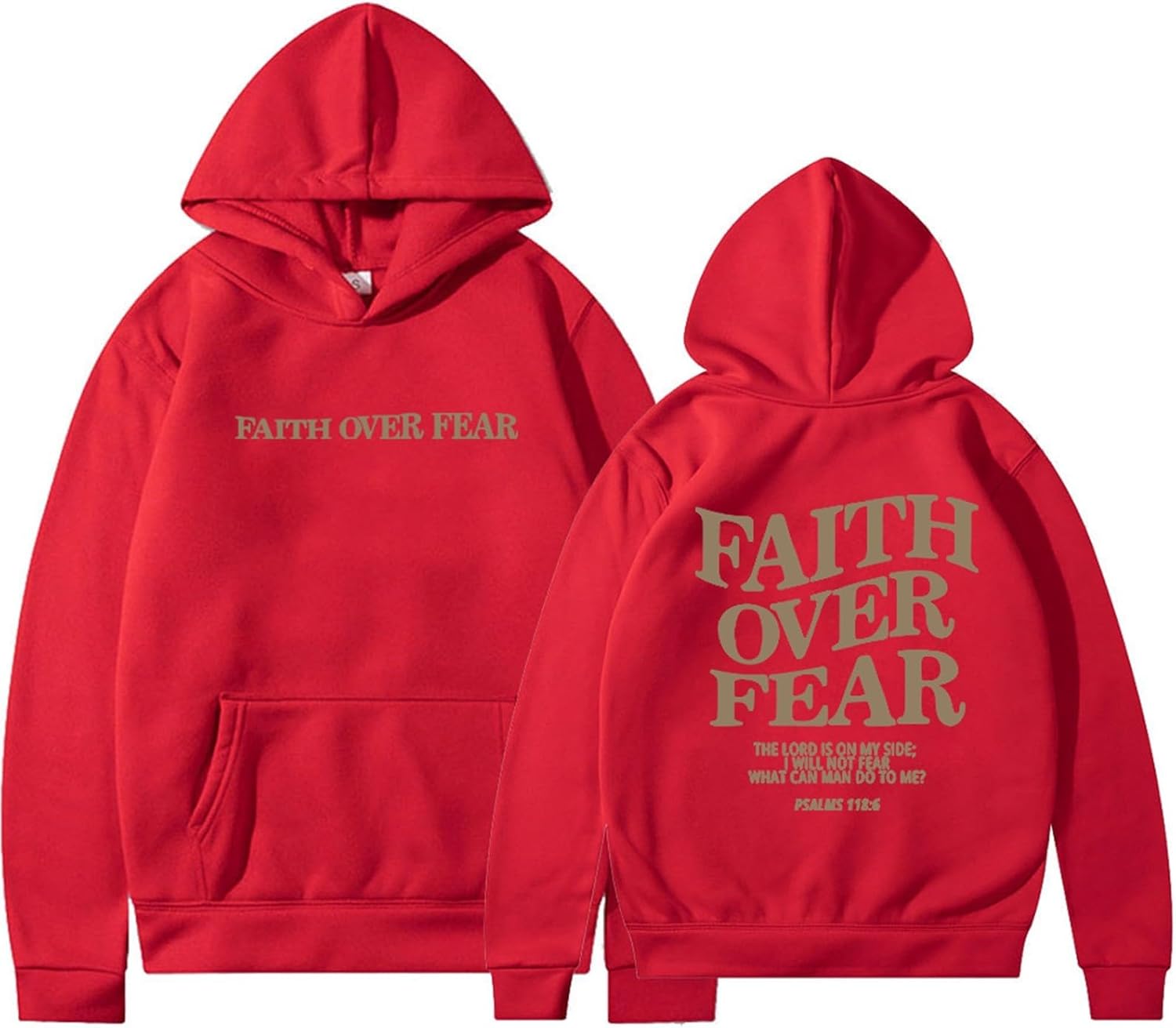 Faith Over Fear Bible Verse Christian Sweatshirt