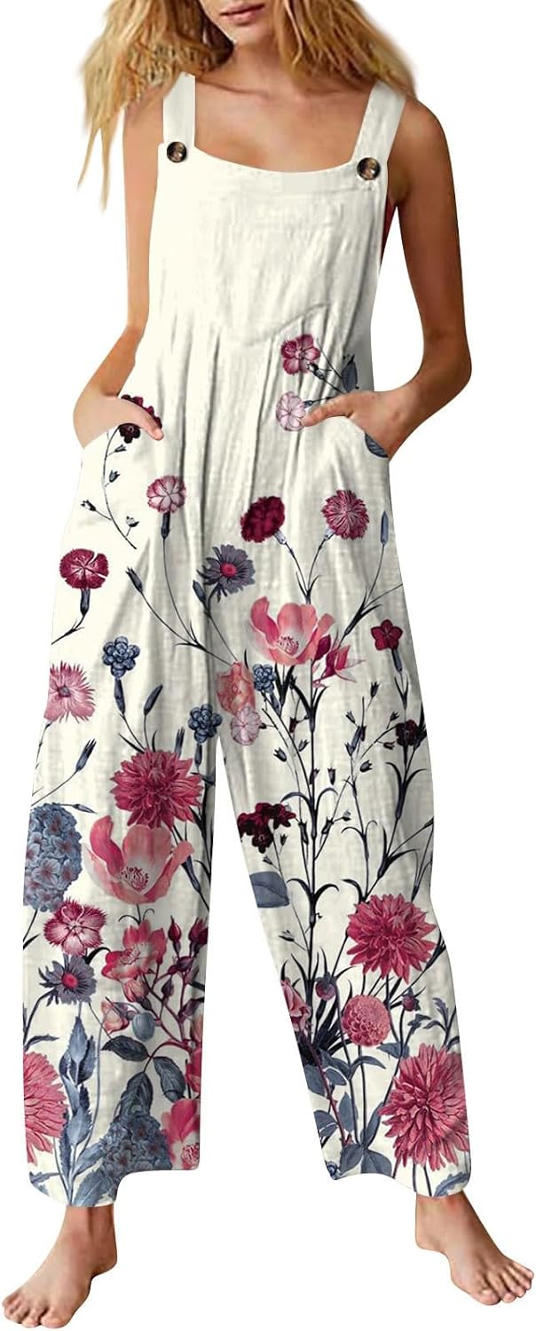 Floral Print Jumpsuit for Women