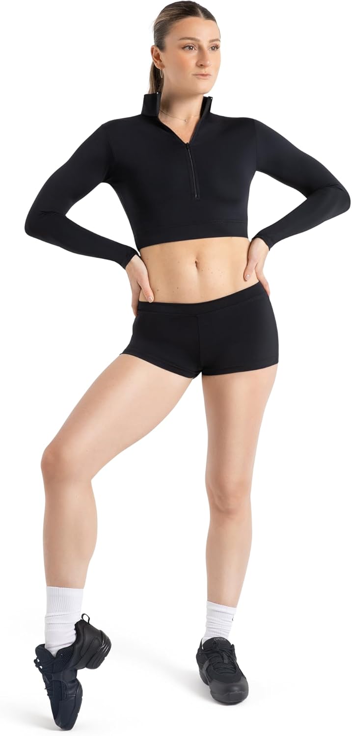Capezio Womens Acing Team Basic Boy Cut Low Rise Short
