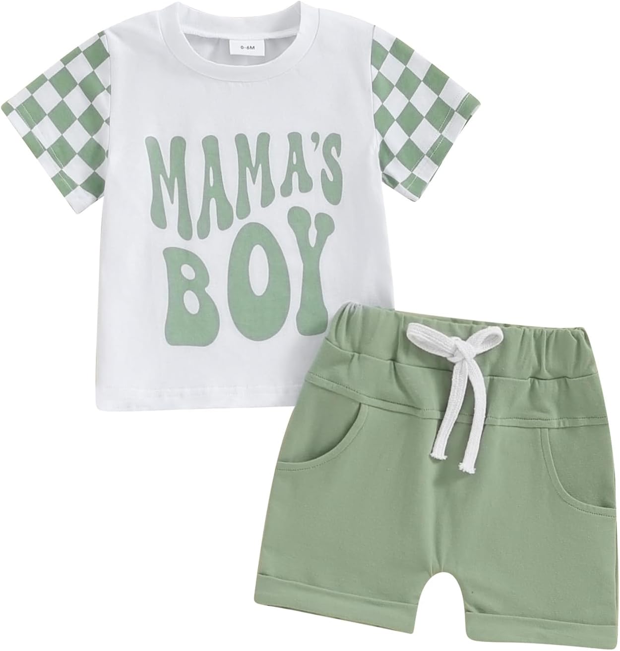 Chic Baby Boy Summer Outfit - Checkedcsv0
