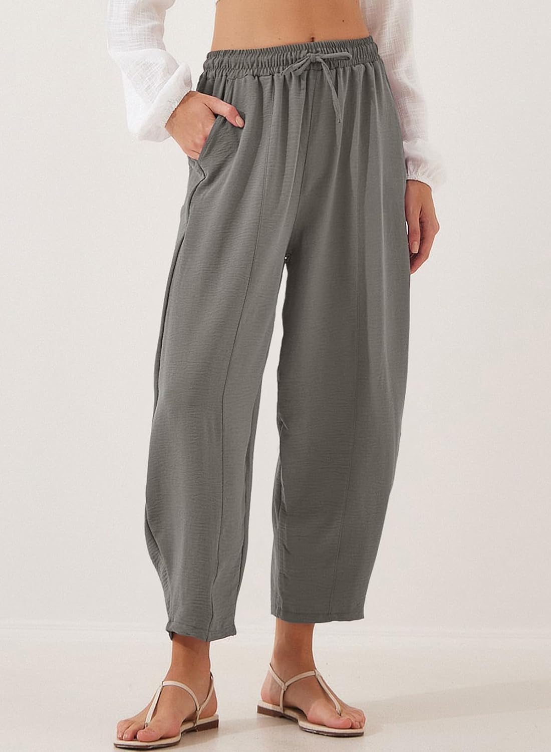 EVALESS Womens Casual Harem Pants