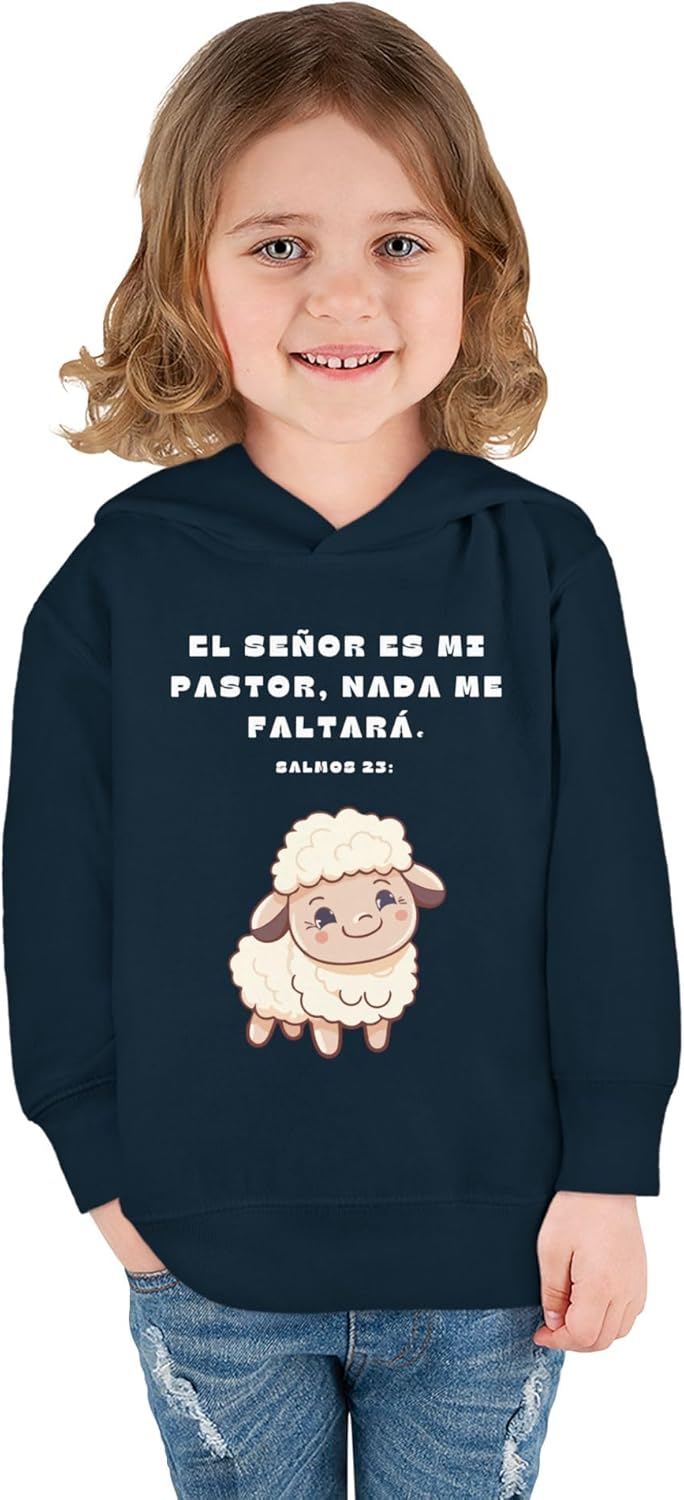Cute Toddler Fleece Hoodie with Sheep Design 1