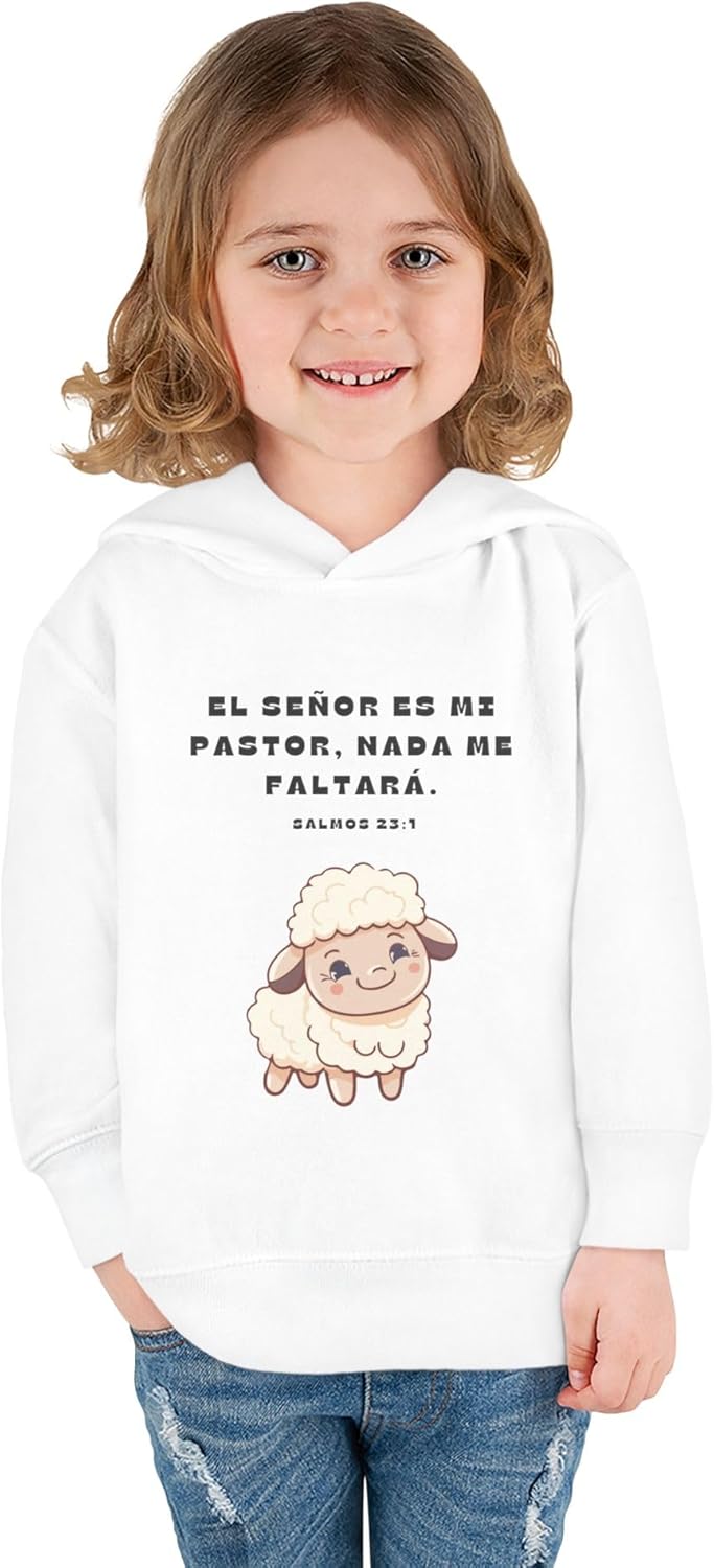Cozy Toddler Fleece Hoodie with Sheep Design - Faith-Based Gift for Playdates