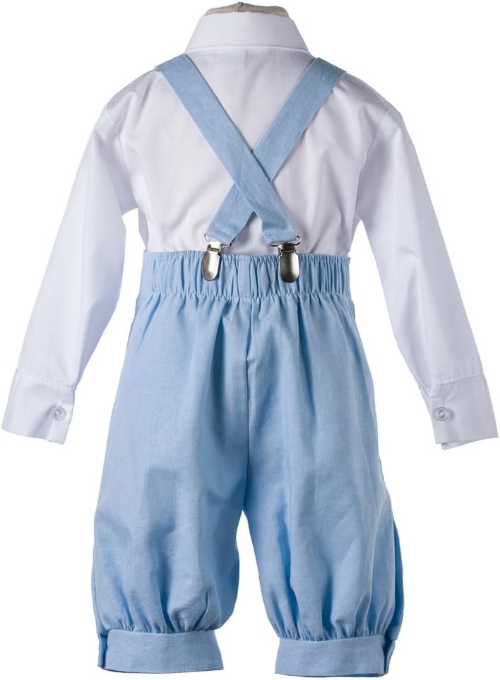 Tuxgear Boys Linen Knickerbocker Outfit with Pageboy Hat - Premium Quality USA Made