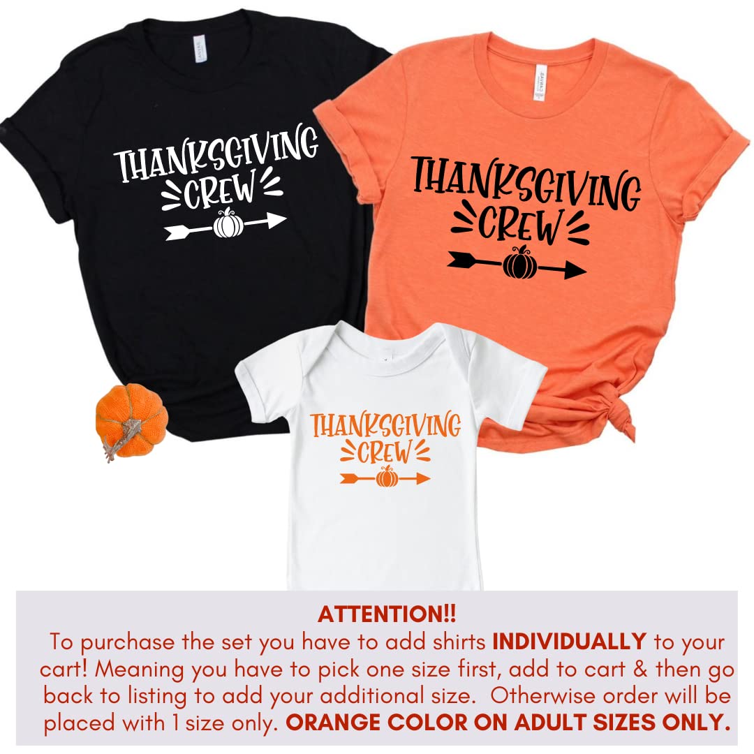 Thanksgiving Crew Family Thanksgiving Outfits Matching Sets for Fall