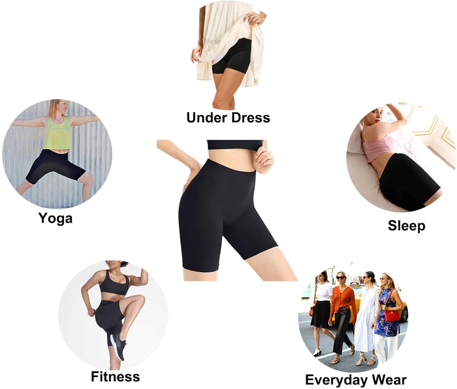 Biker Shorts for Women - Gym Yoga Running