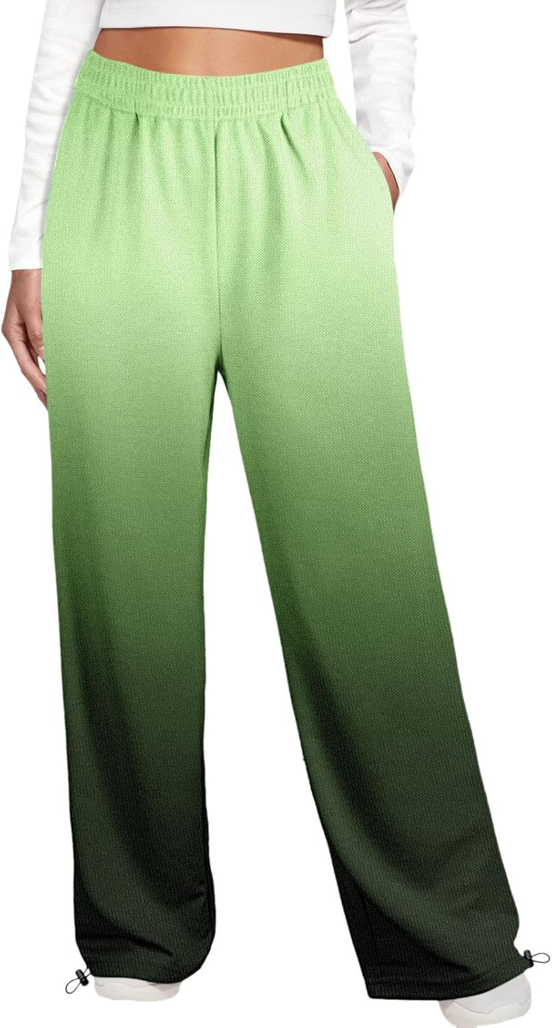 High-Waisted Aesthetic Petite Womens Sweatpants with Pockets