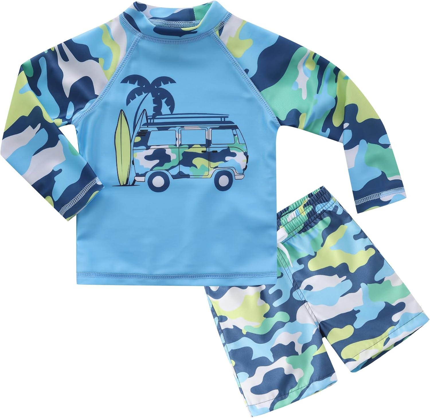 Premium Fabric UPF 50 Rash Guard Set for Boys