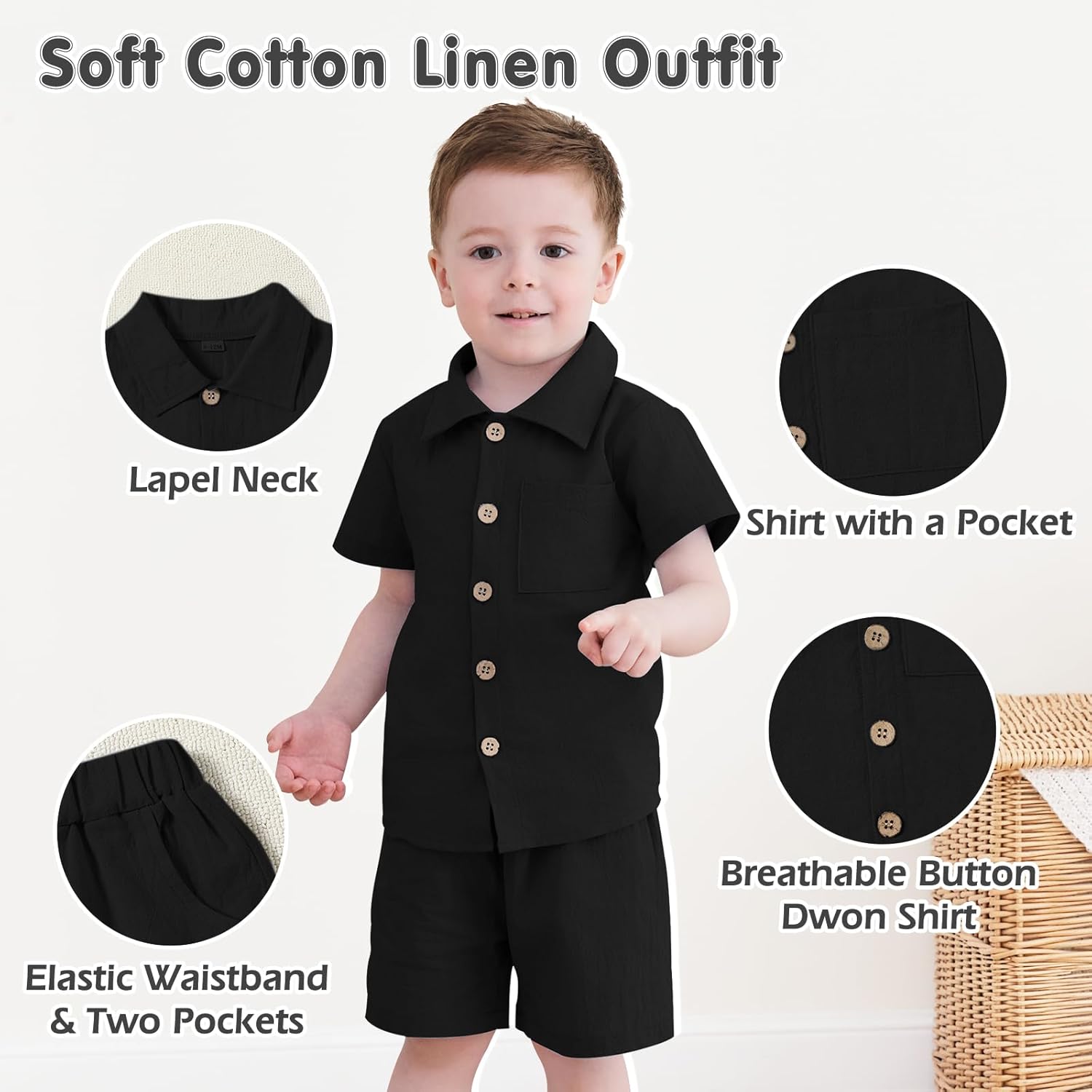 iator Toddler Boys Summer Clothes Set