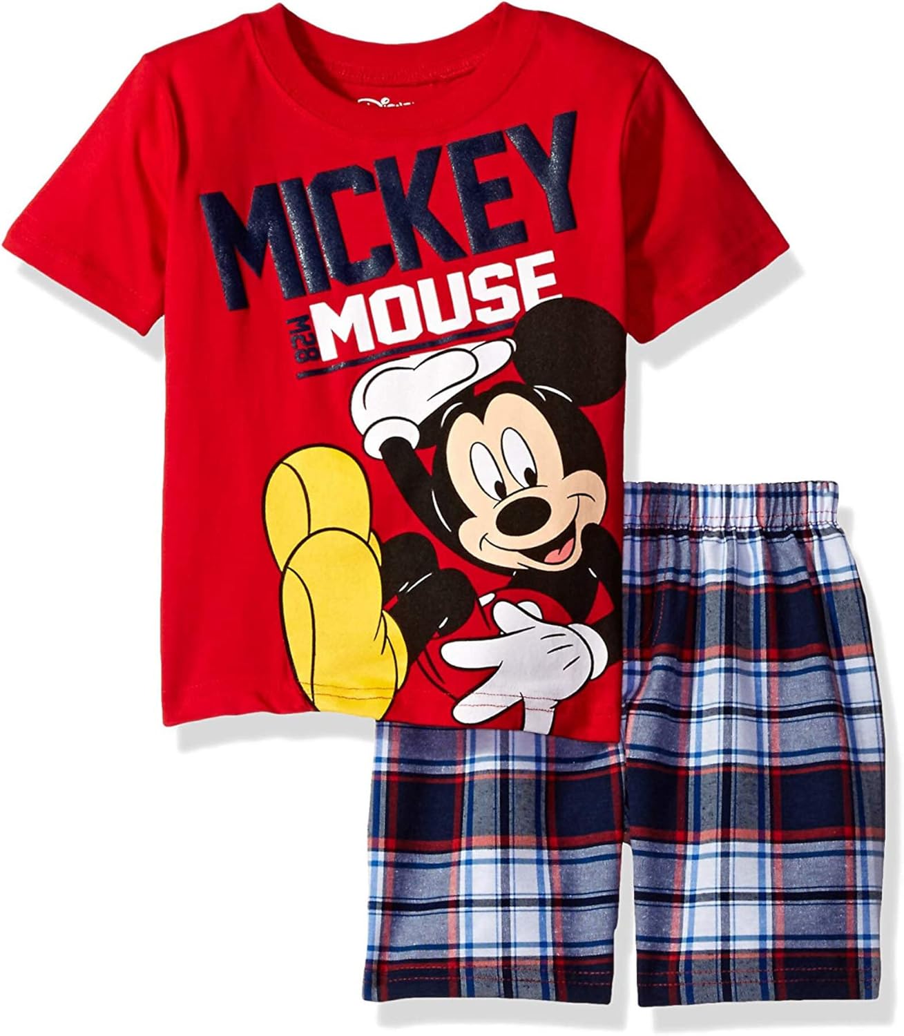 Disney Mickey Mouse T-Shirt Shorts Outfit Set for Growing Kids