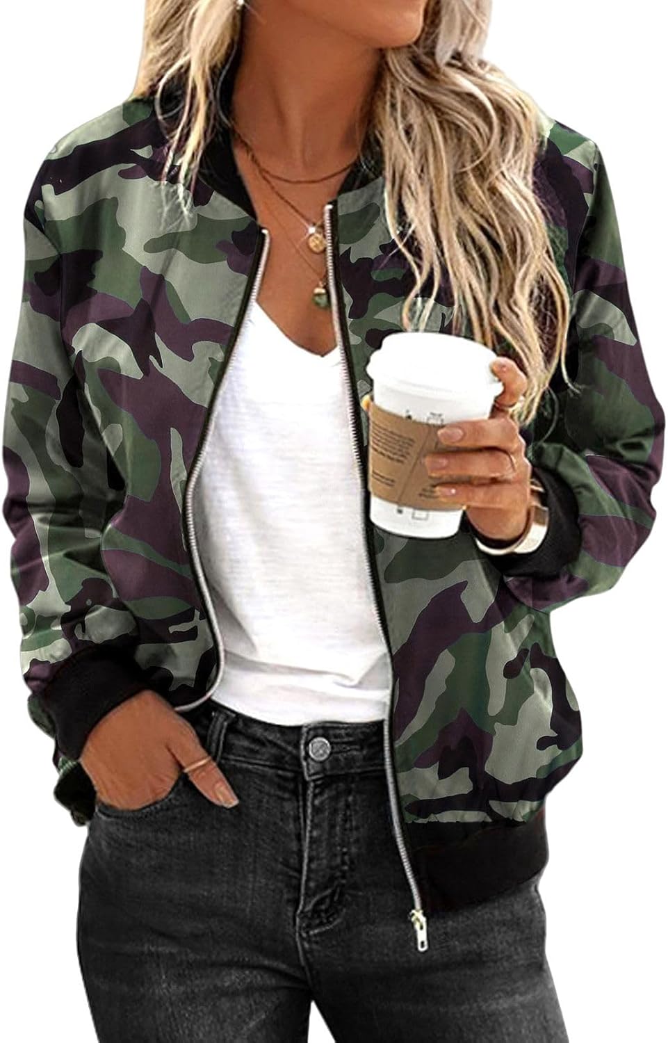Cascading Heat Quilted Lightweight Jacket for Women