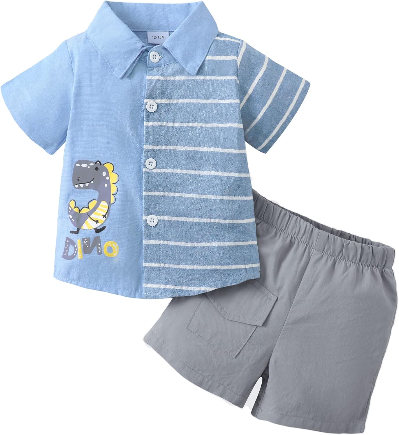 Stylish Dinosaur Toddler Boys Outfit