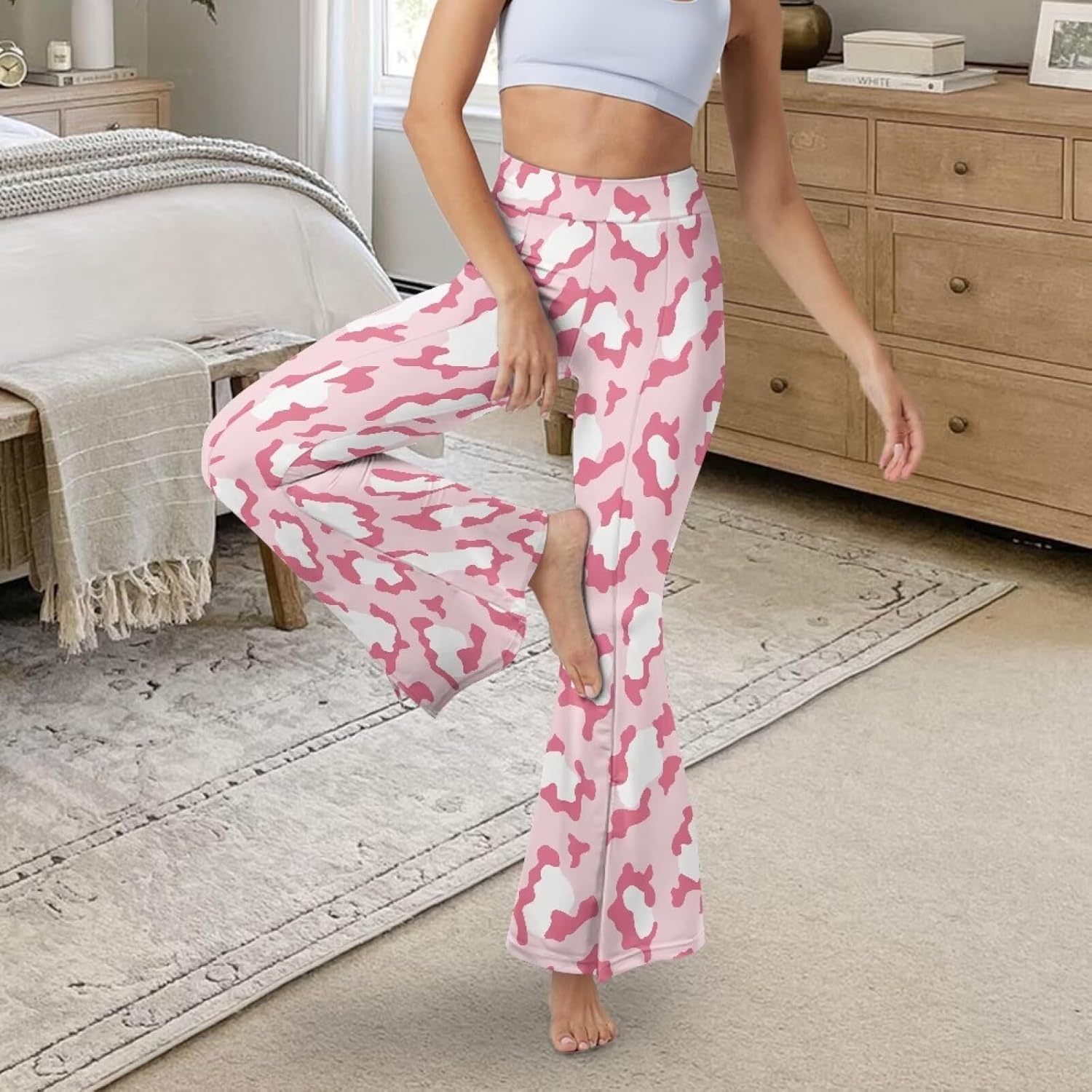 Jndtueit Plus Size Flared Yoga Pants