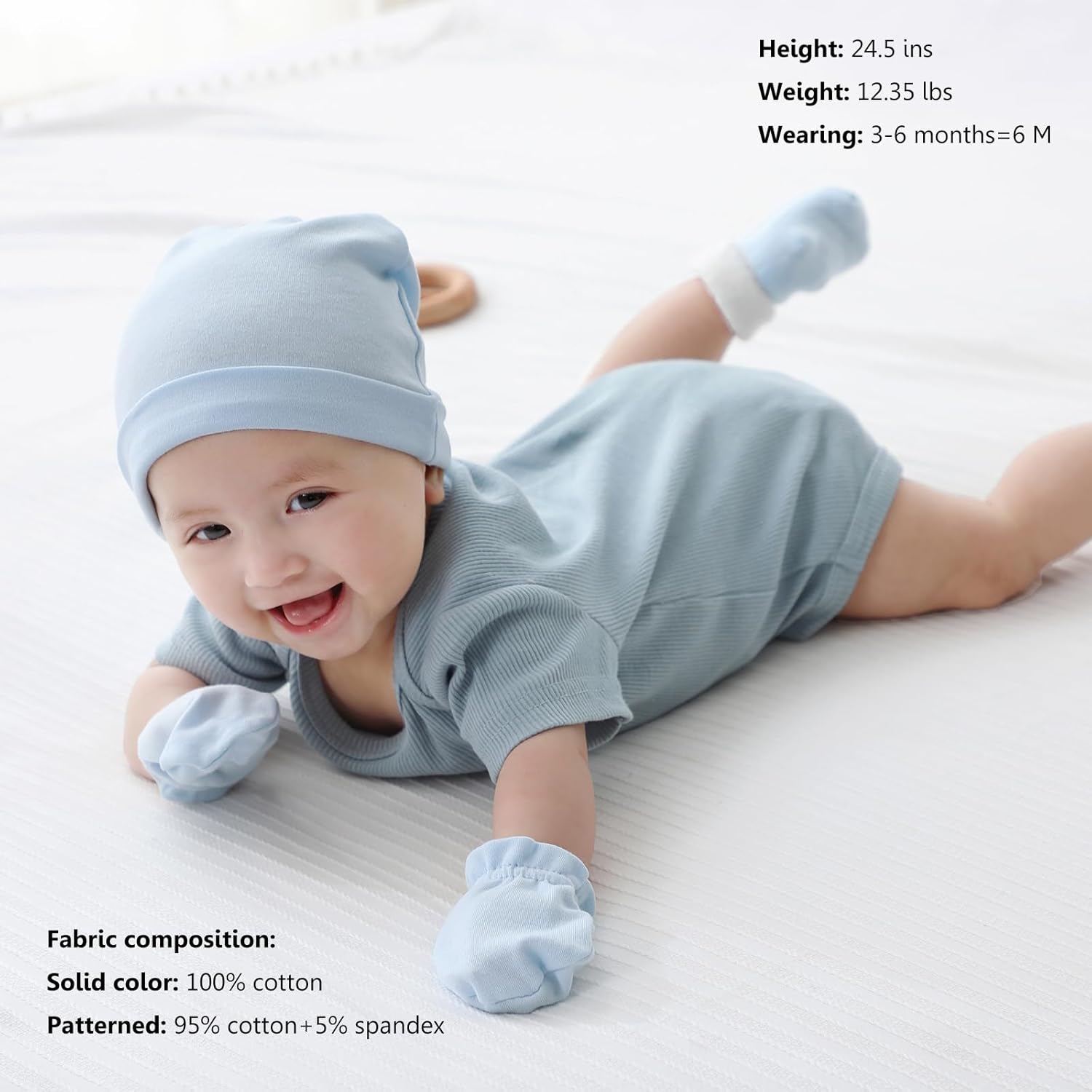 MAMIMAKA Newborn Baby Short Sleeve Bodysuit