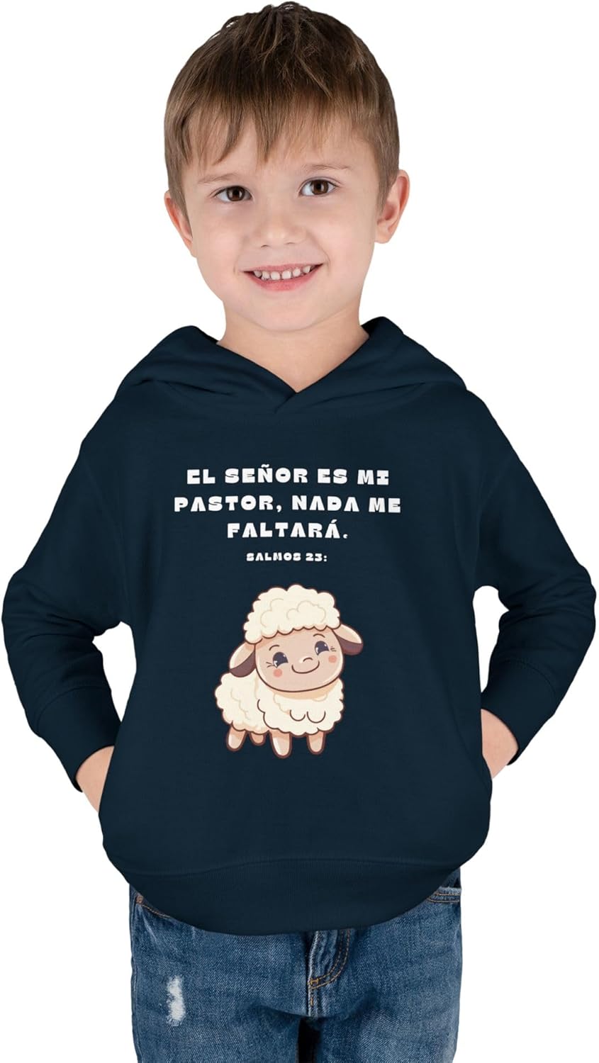 Cute Toddler Fleece Hoodie with Sheep Design 1