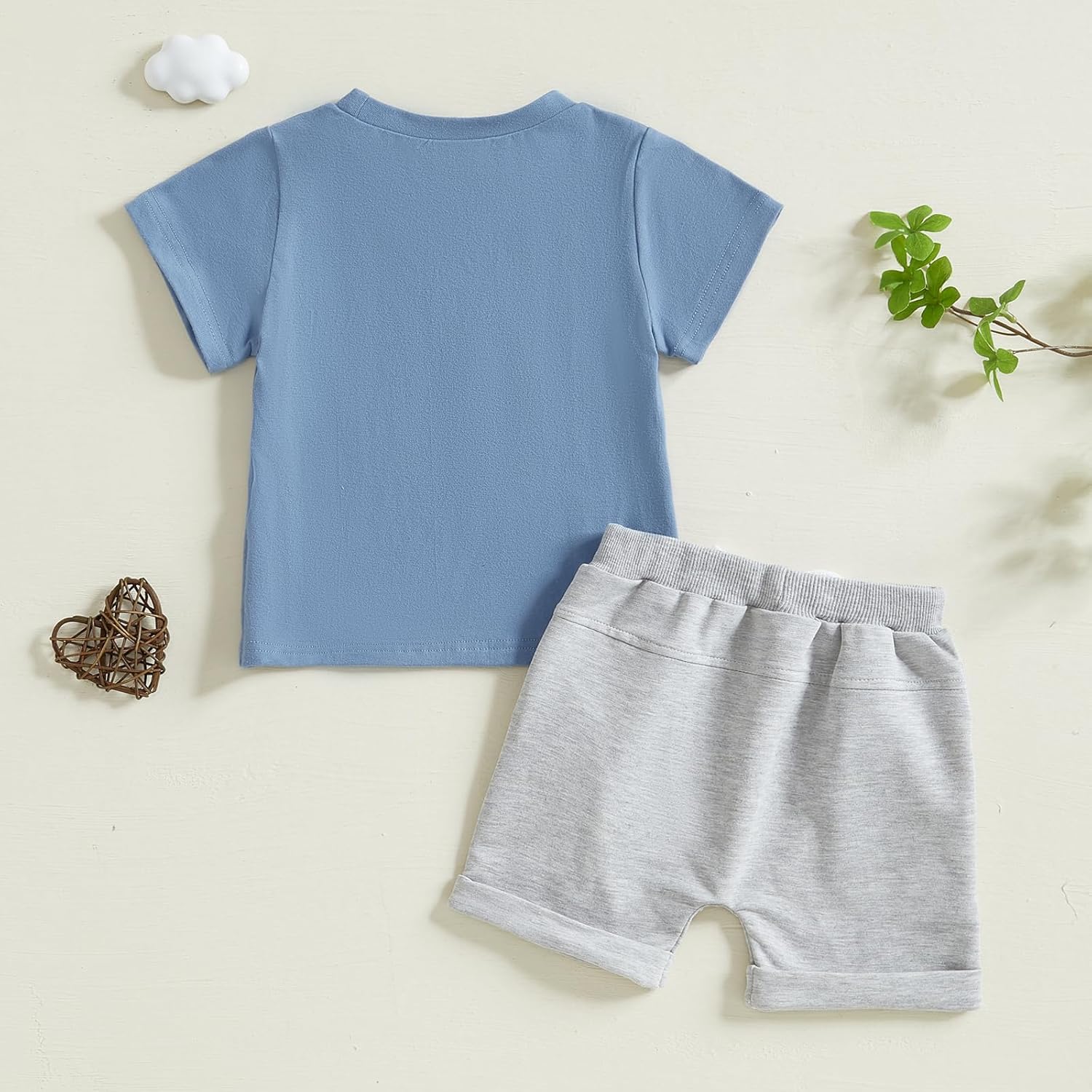 Cute 2-in-1 Toddler Shirts Shorts for Summer Fun