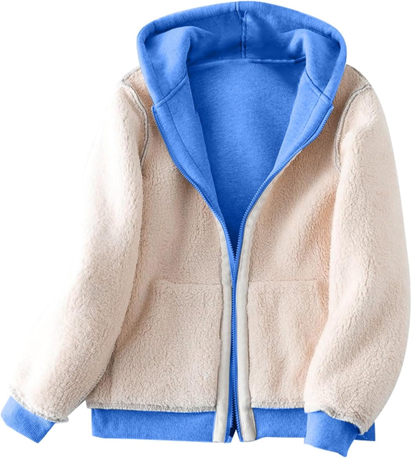 Stay warm in style with the Sherpa-lined Full Zip Hoodie