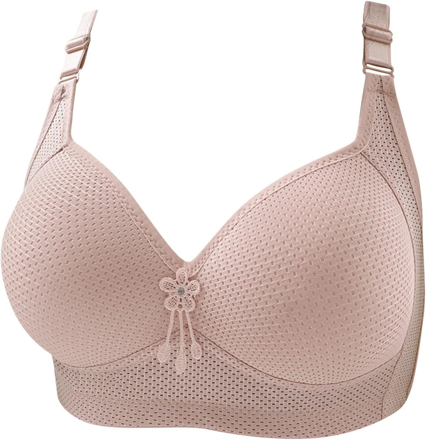 Comfortable strapless bra for women - breathable solid underwear