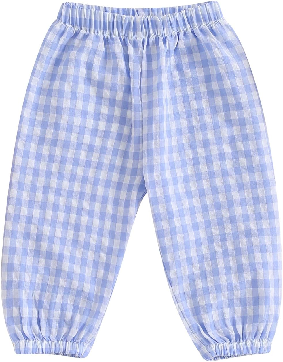 Goocher Elastic waist Plaid print Cotton pants for Toddlers boys and girls