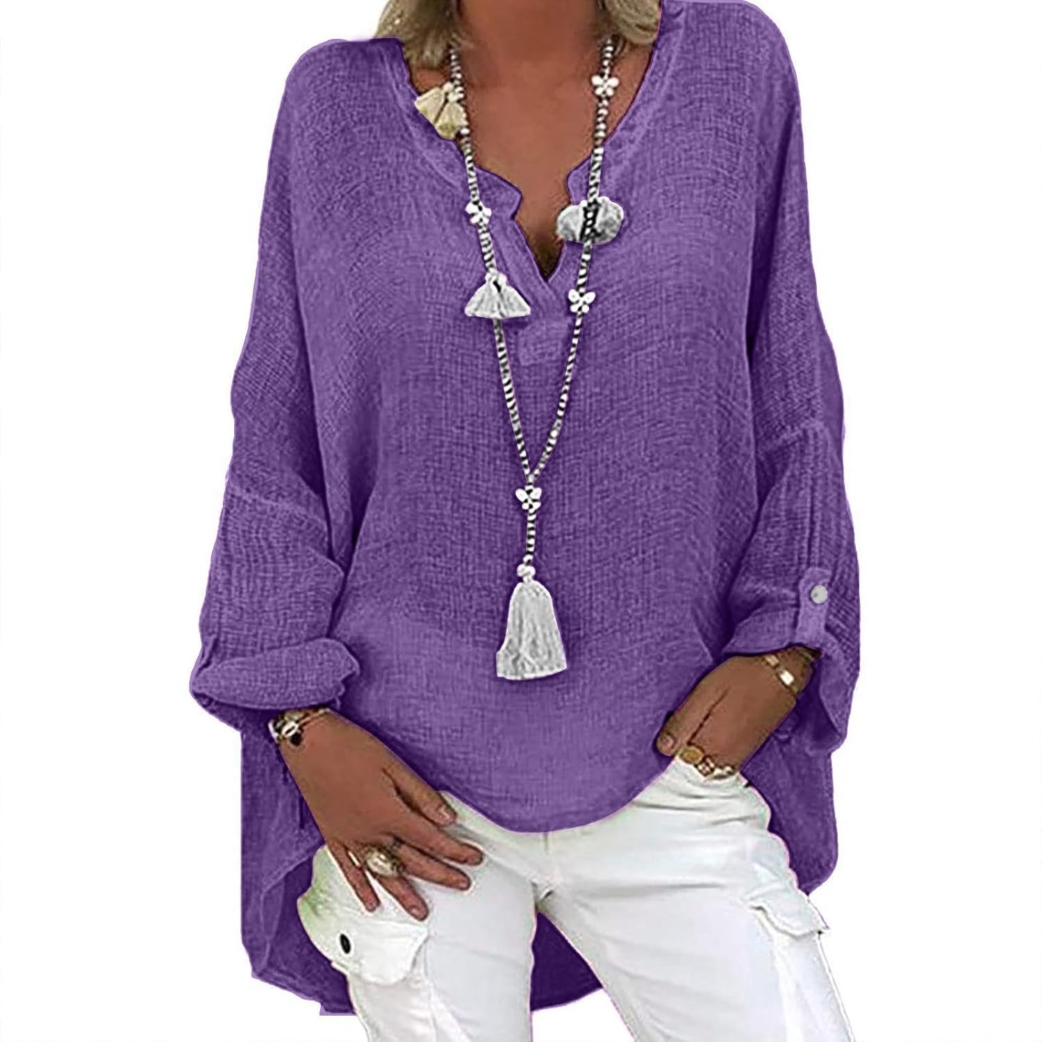 V-Neck Bohemian Lightweight Tee