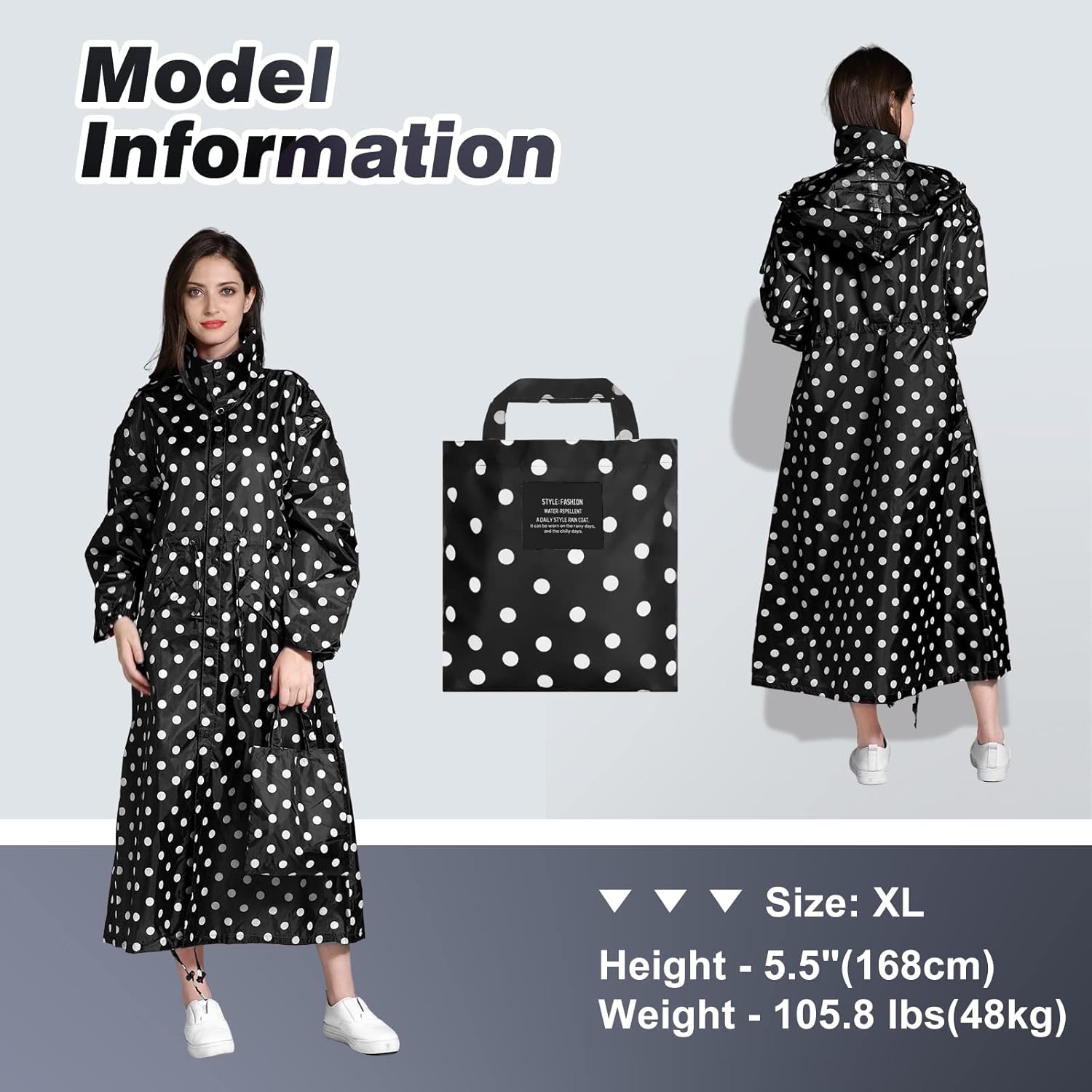 SOPPY Womens Waterproof Rain Jacket