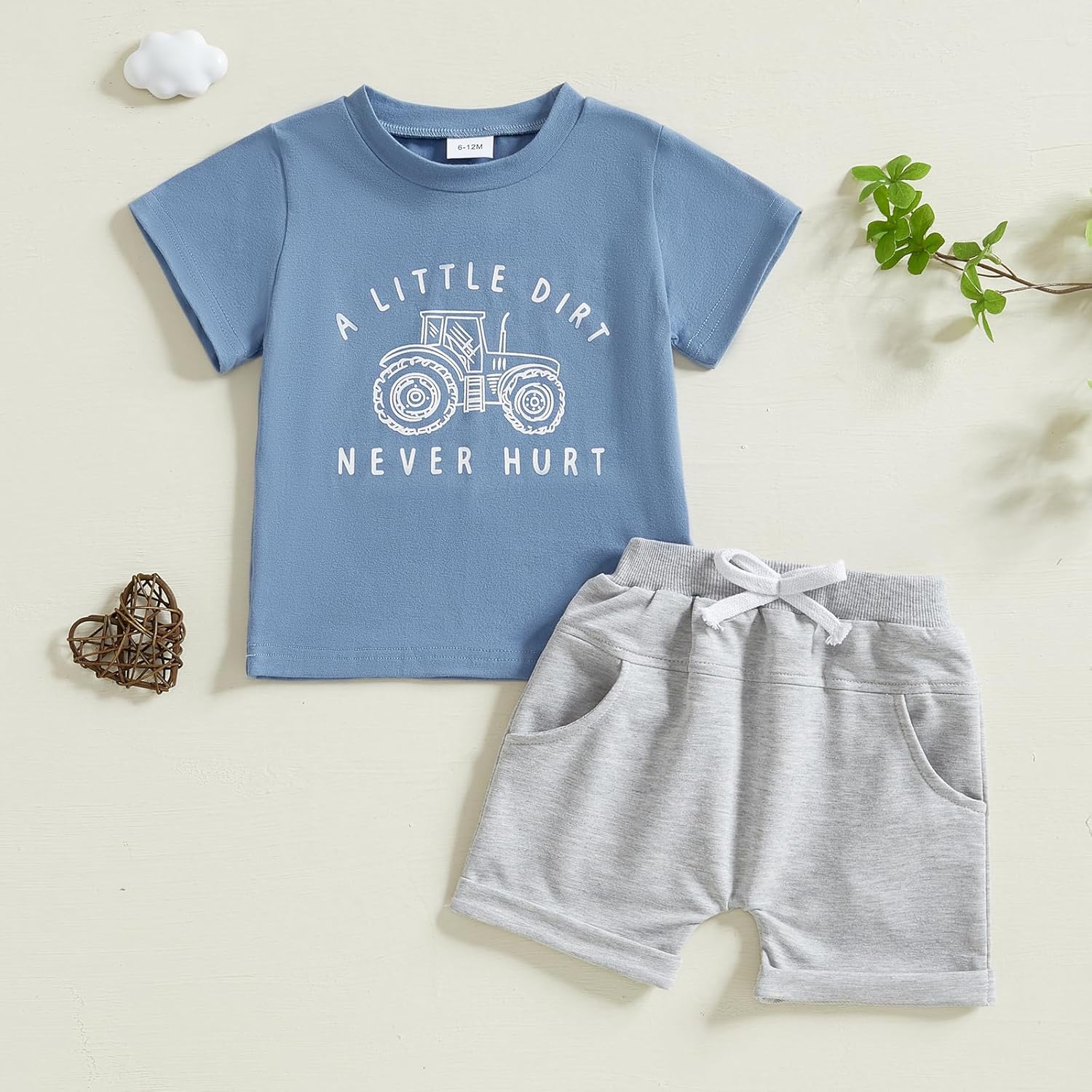 Cute 2-in-1 Toddler Shirts Shorts for Summer Fun
