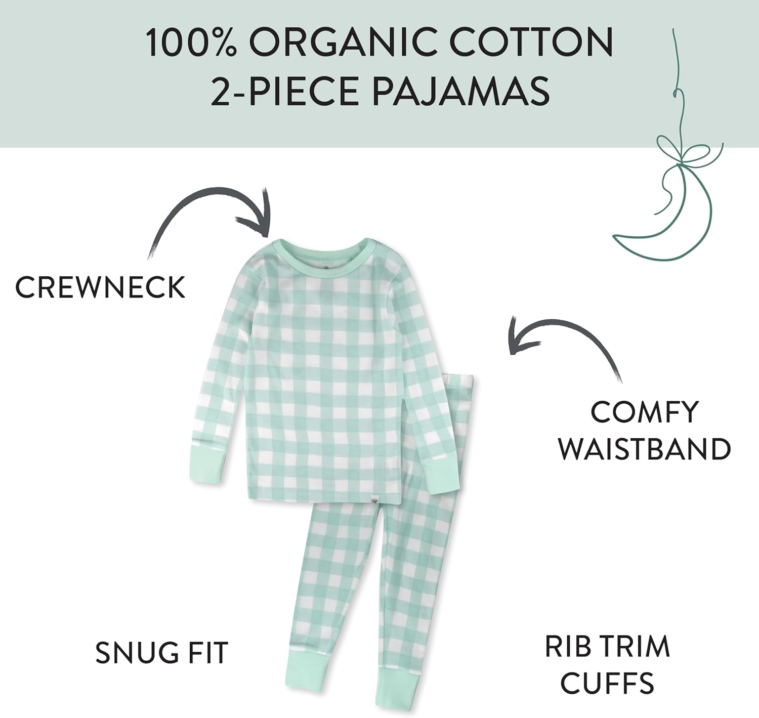 HonestBaby 2-Piece Pajama Set for Baby Boys Comfort Style