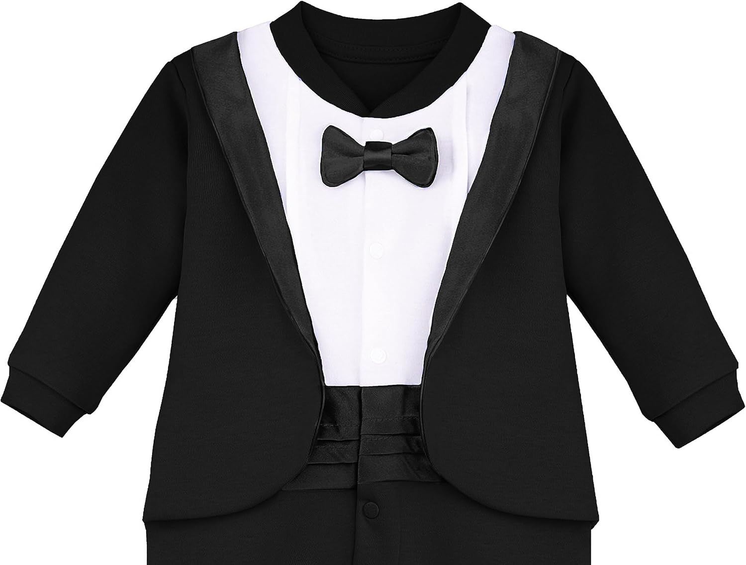 Lilax Baby Tuxedo Footie for Boys Christmas Holiday Style
