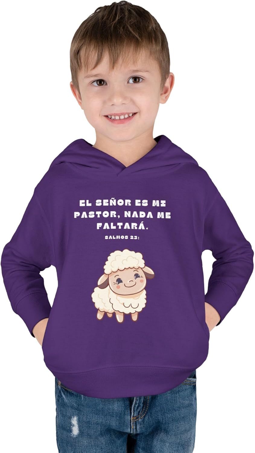 Cute Toddler Fleece Hoodie with Sheep Design Faith-Based Gift Cozy Winter Wear