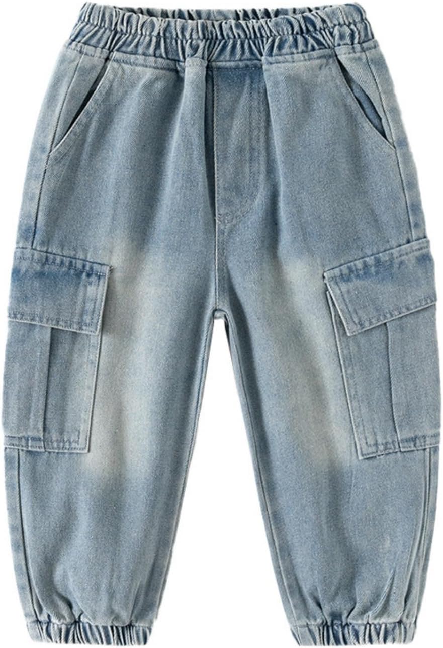 Baggy Distressed Denim Joggers for Boys