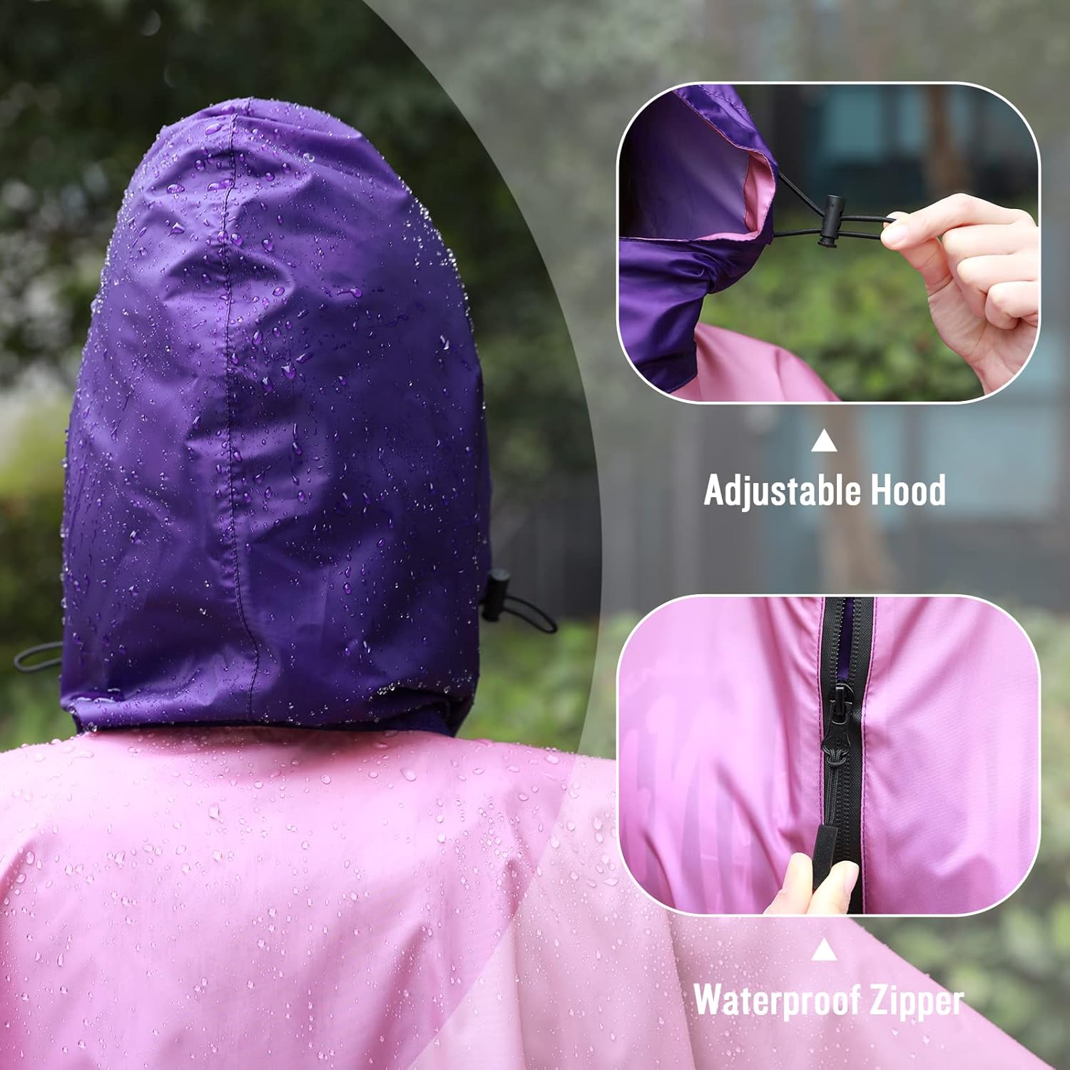 SaphiRose Premium Unisex Rain Poncho