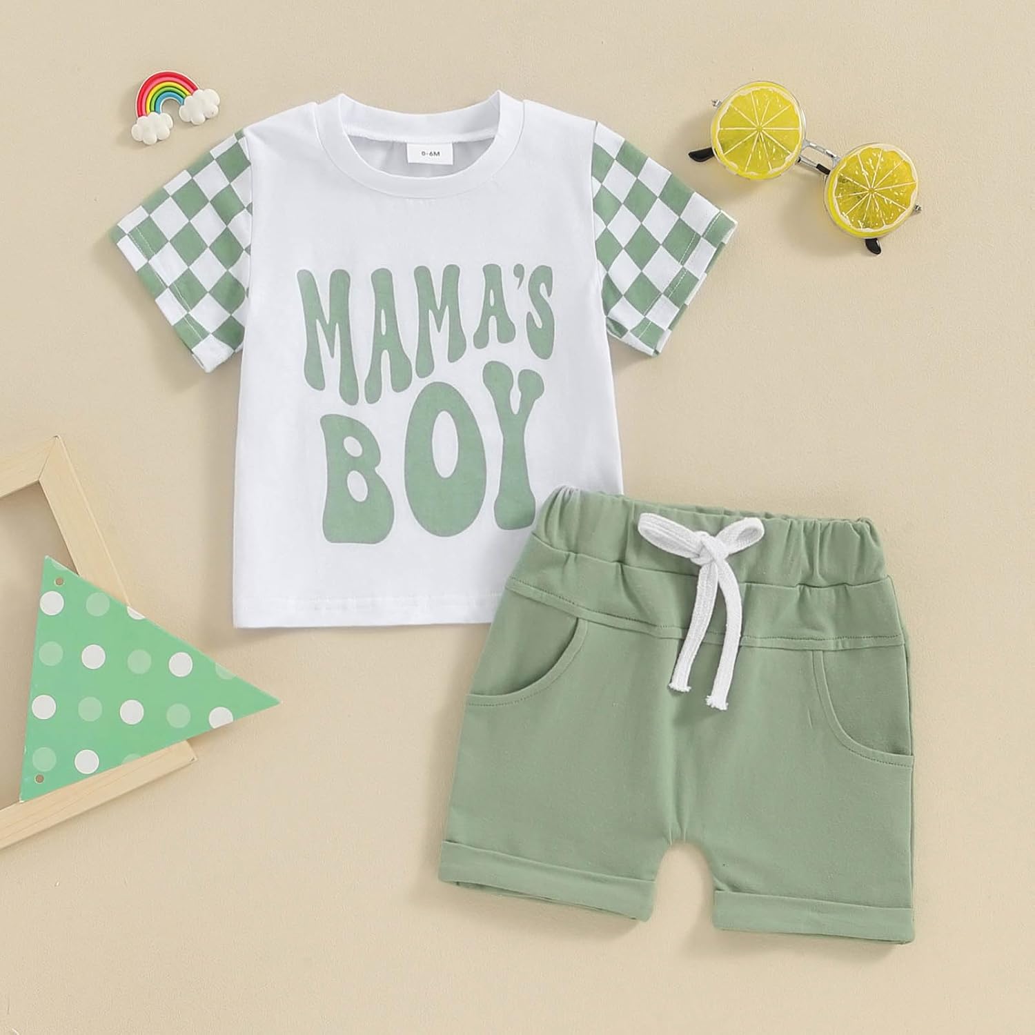 Chic Baby Boy Summer Outfit - Checkedcsv0