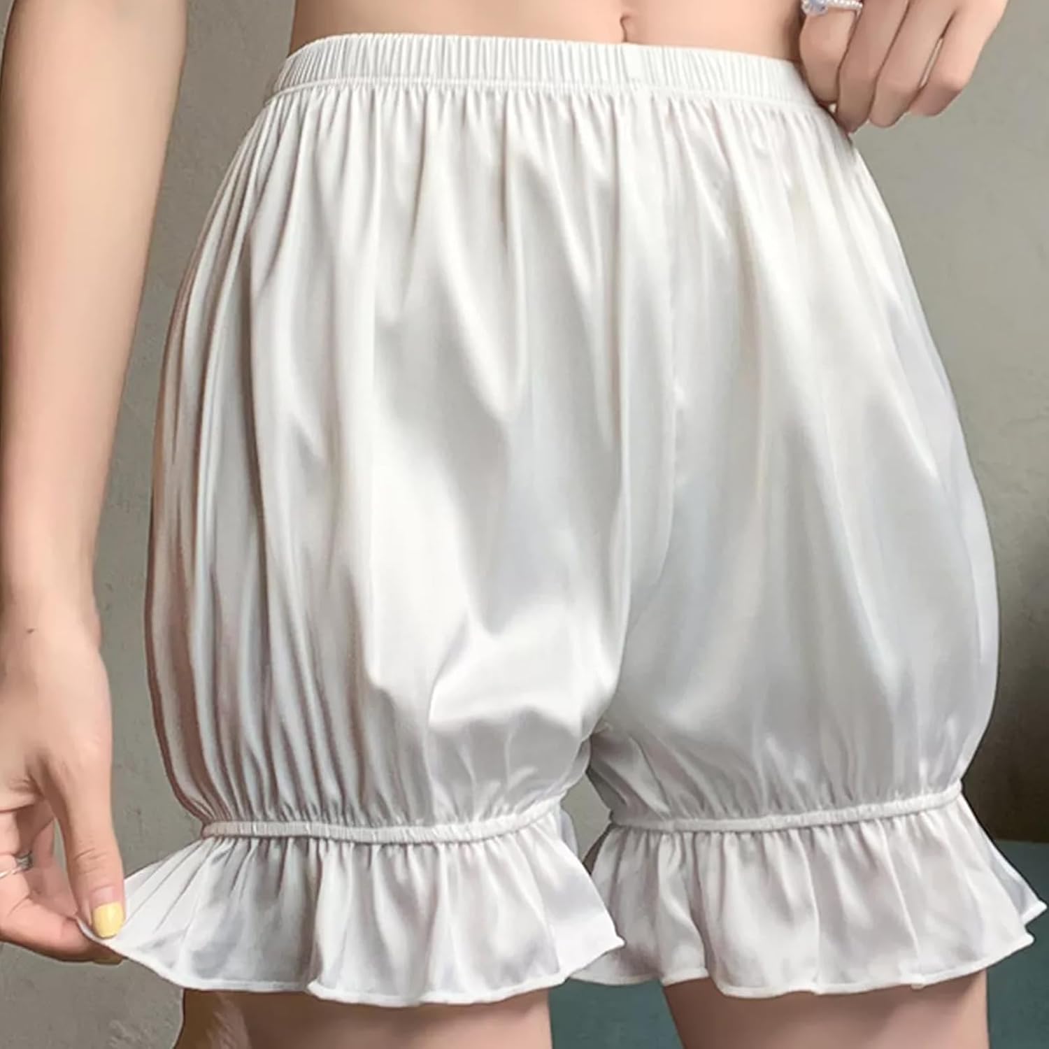 Baynoyia Womens Steampunk Kawaii Ruffle Pumpkin Boy Shorts