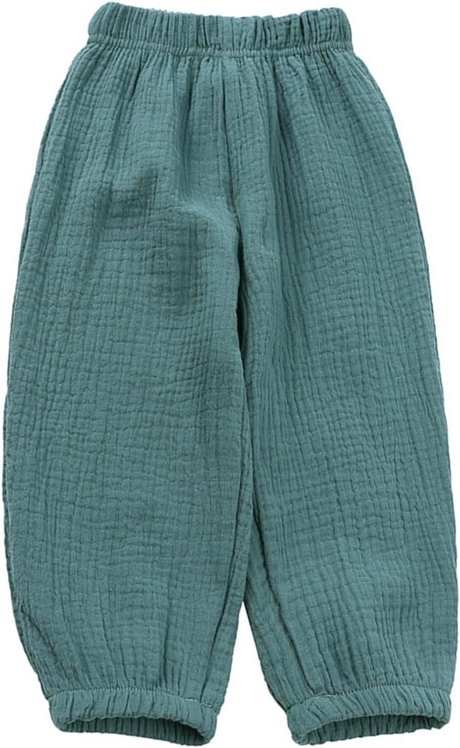 3-Piece Kids Cotton Linen Elastic Unisex Trousers