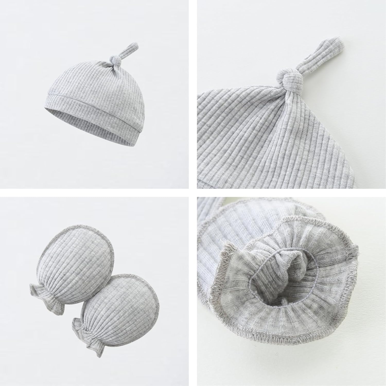 Baby Romper with Mittens Hats for Infants