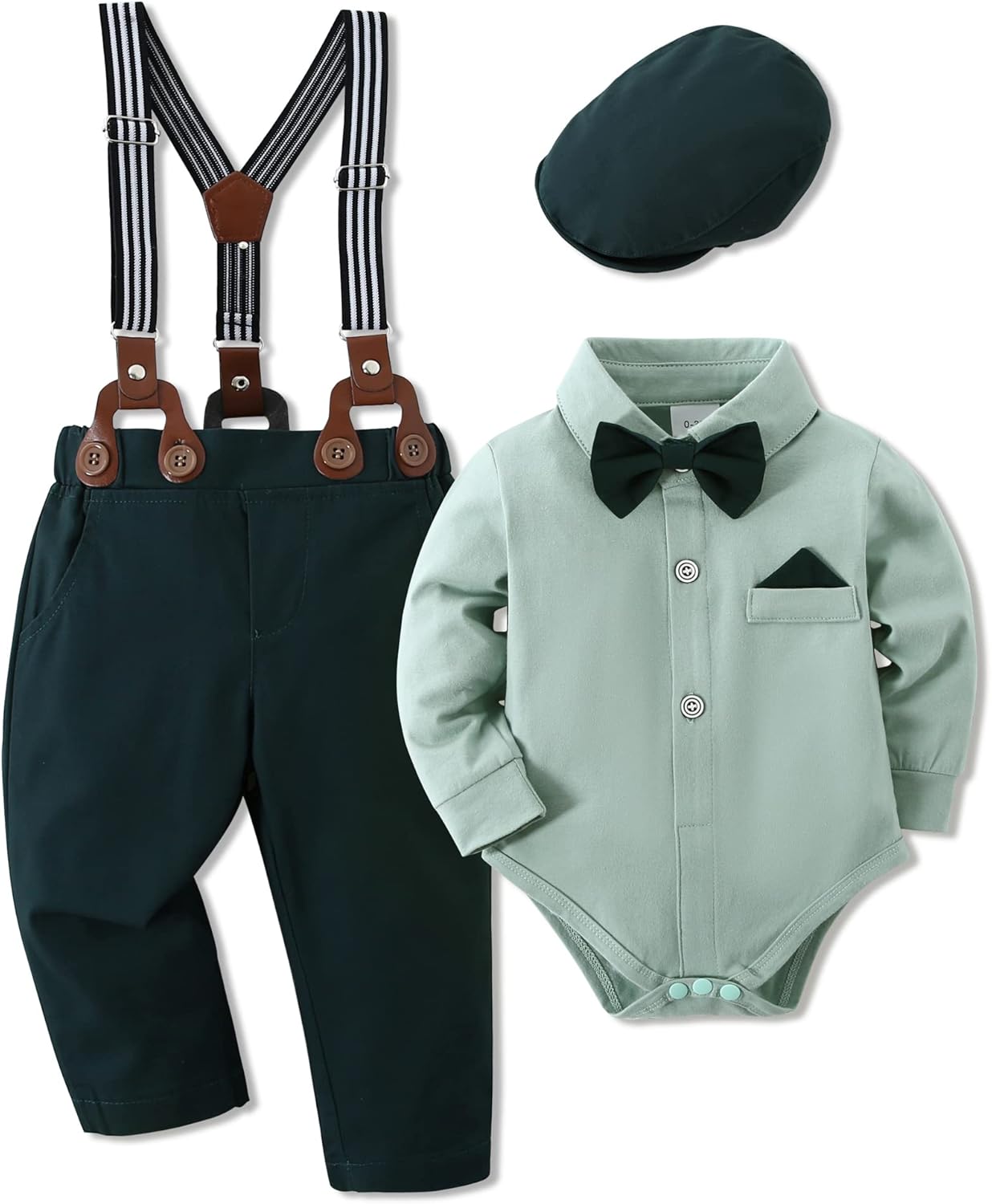 WESIDOM Baby Boy Gentleman Outfit 0-18M