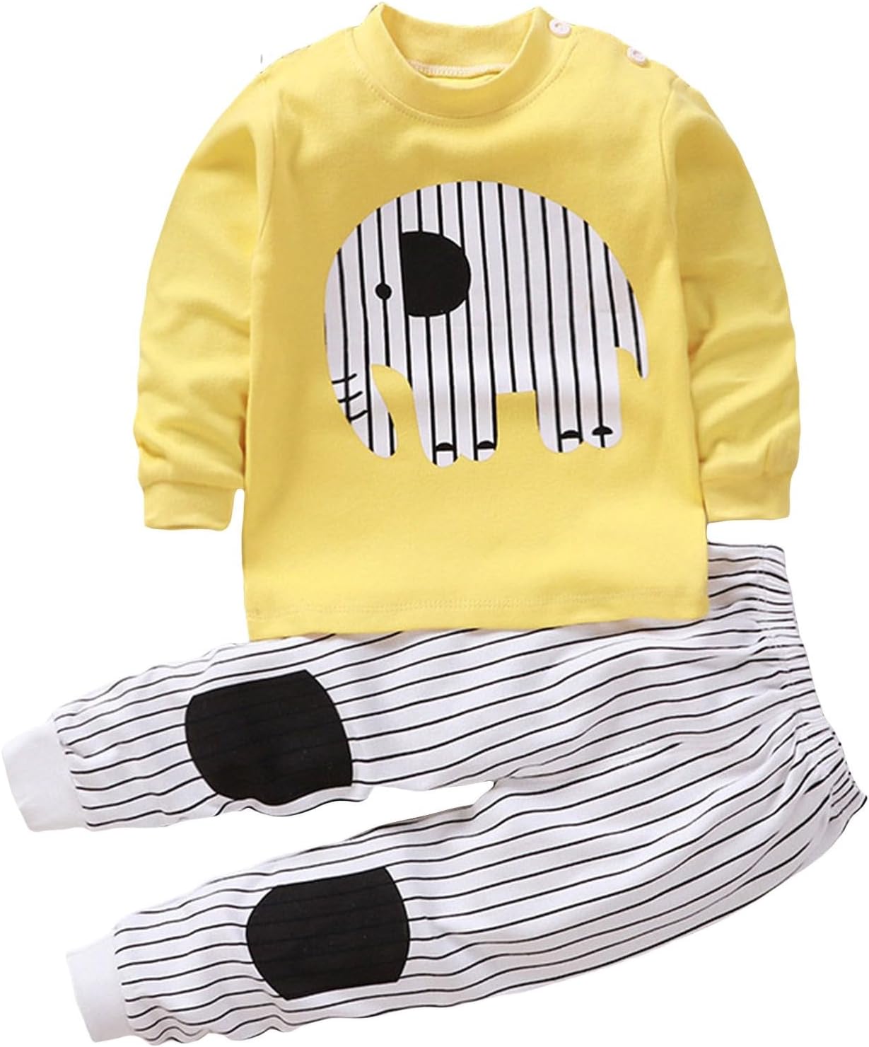 Toddler Boys Girls Outfits - Soft Stretchy Playwear for Kids