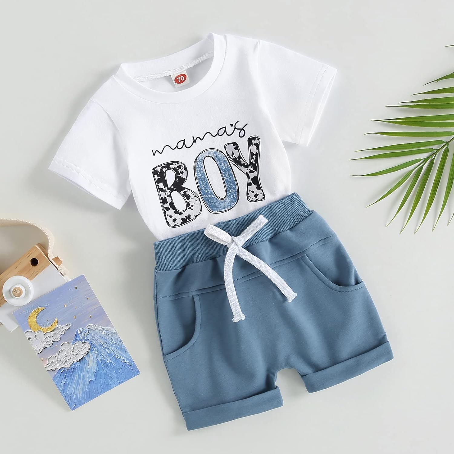 Sejardin Toddler Summer Set - Soft Stretchy T-Shirt Shorts for Boys