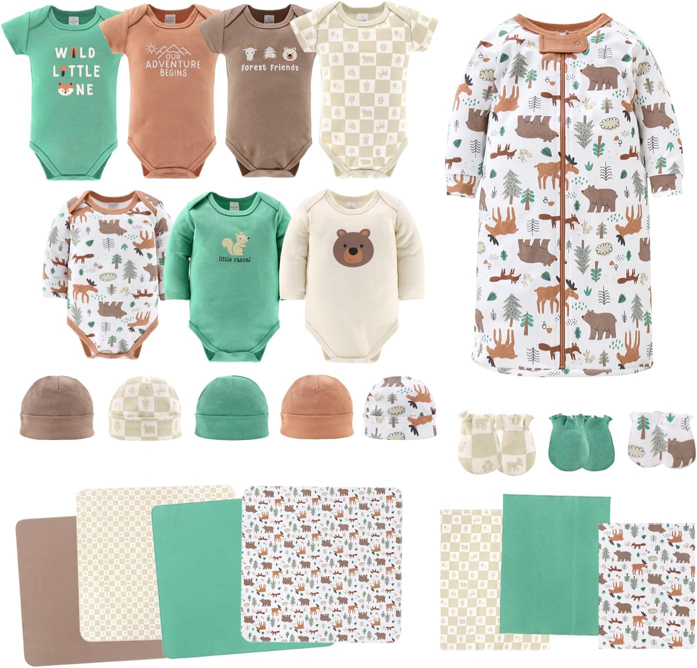 23-Piece Newborn Layette for Baby Boys - 0-3 Months