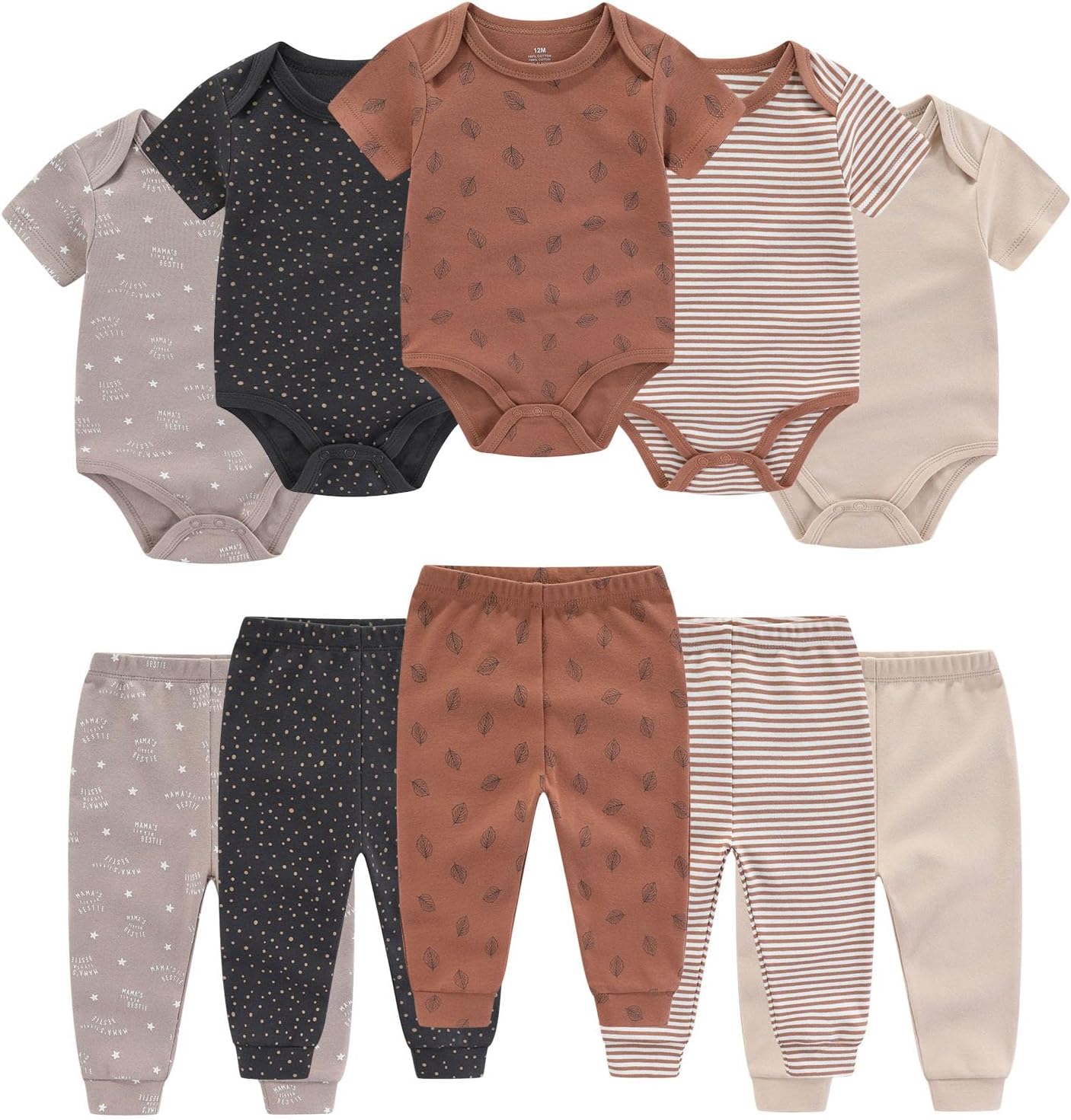 Newborn Baby bodysuit and Pants Set
