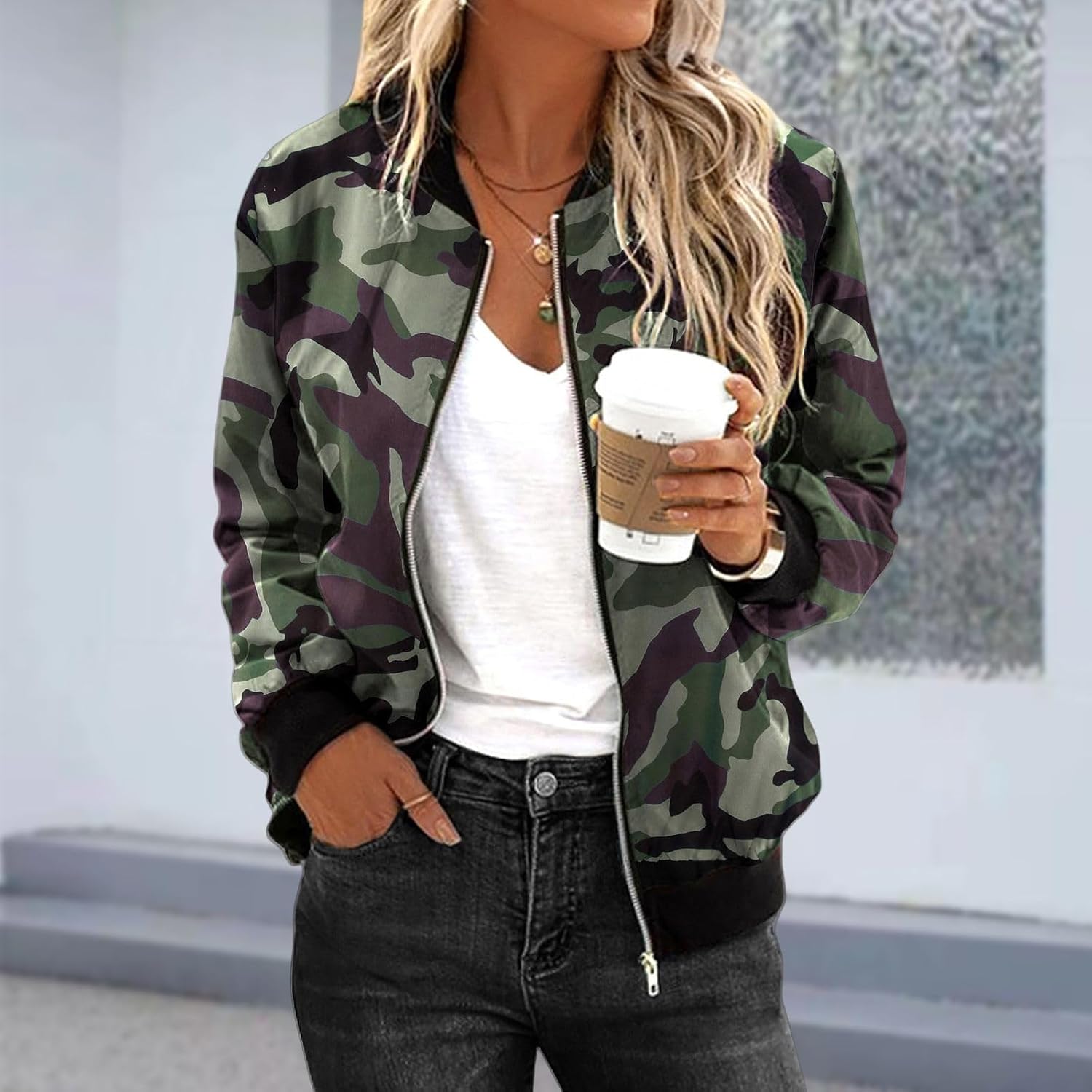 Cascading Heat Quilted Lightweight Jacket for Women