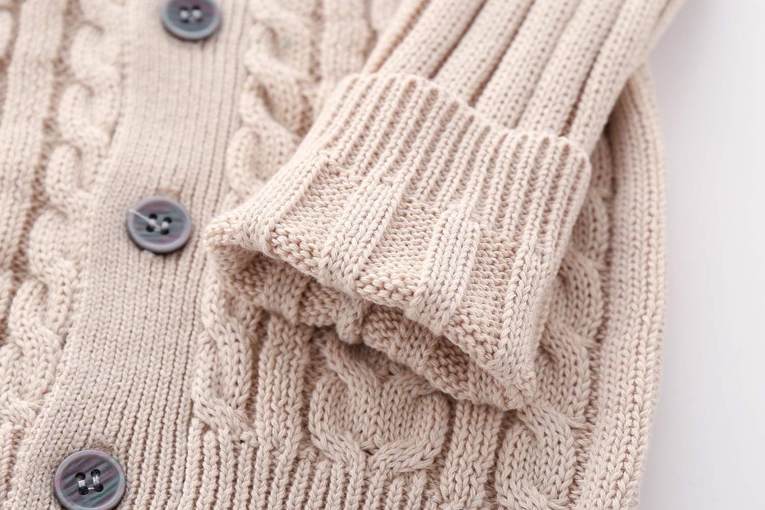 Feidoog Infant Boys Cardigan Crochet Sweater V-Neck