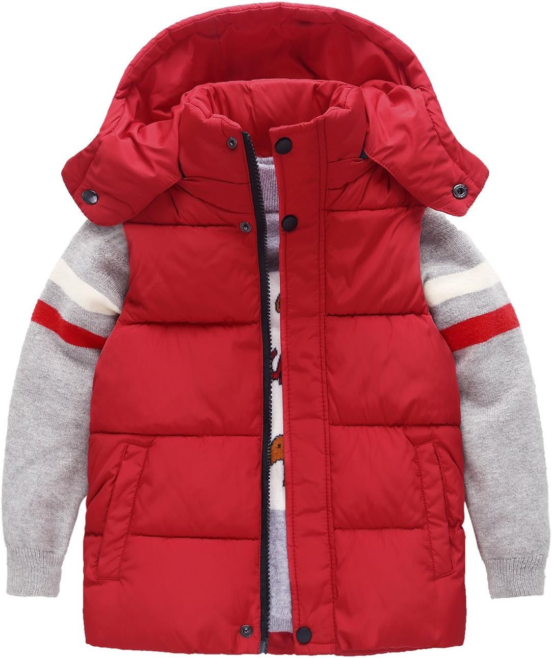 Happy Cherry Kids Padded Vest Winter Jacket 5-12T