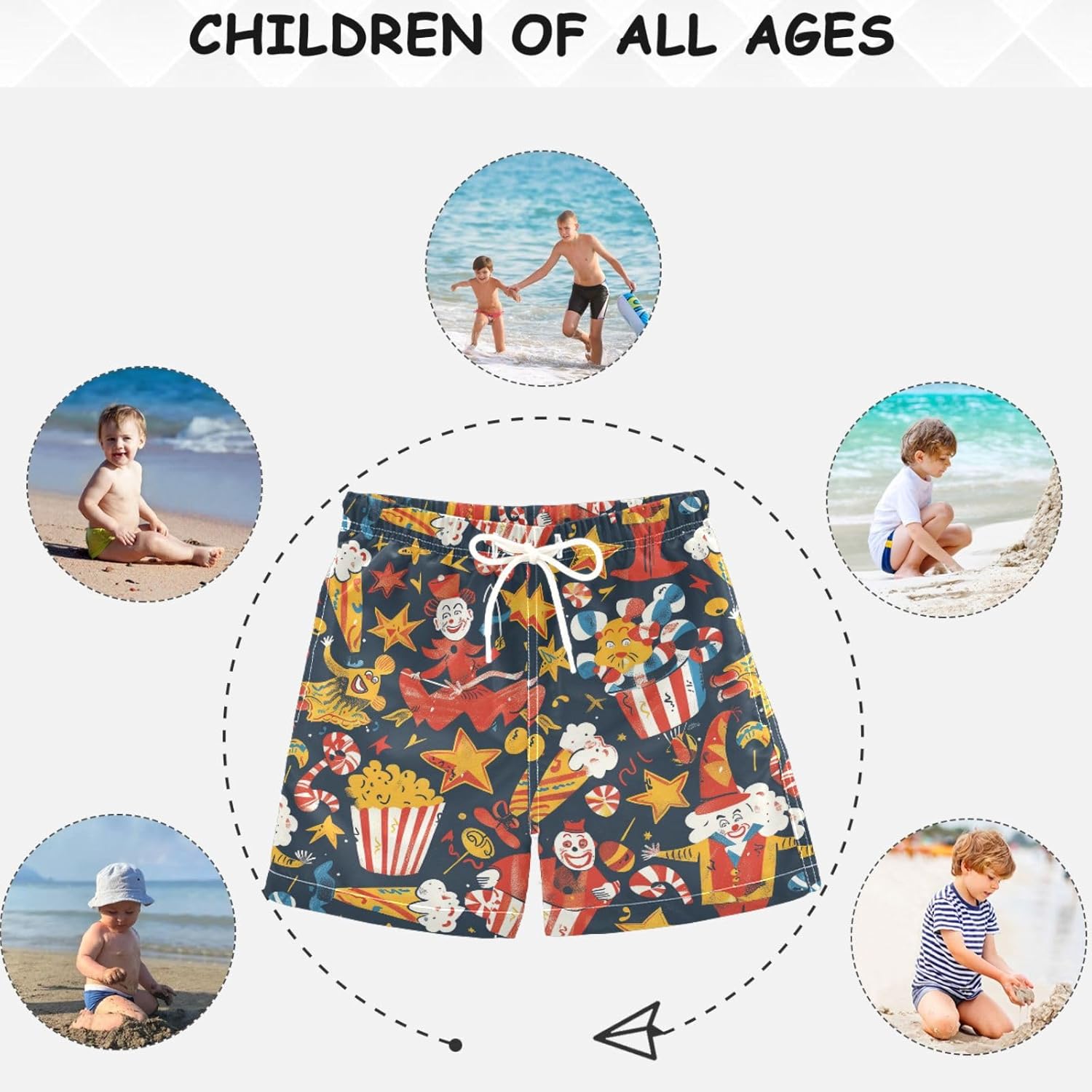 Visesunny Summer Boys Beach Shorts - Fun and Fashionable