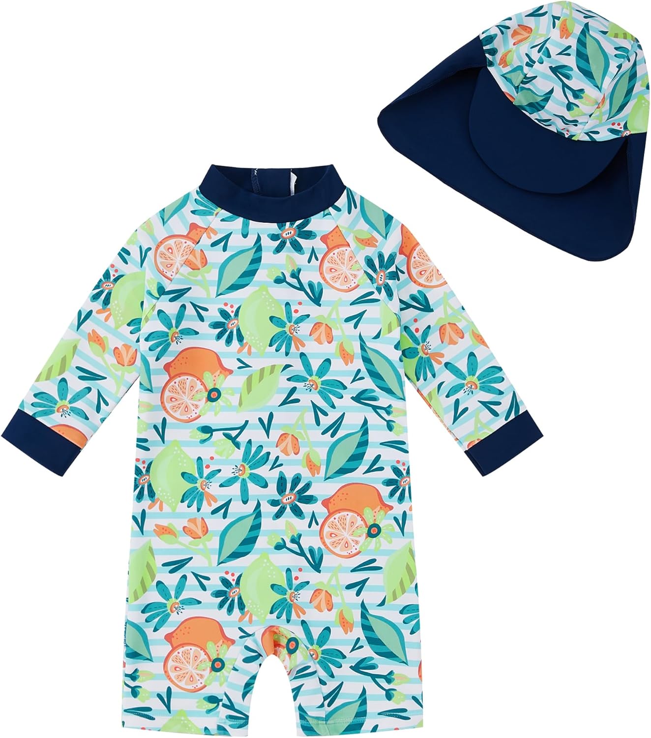 UPANDFAST Toddler Swimsuit UPF 50 Protection Sun Hat