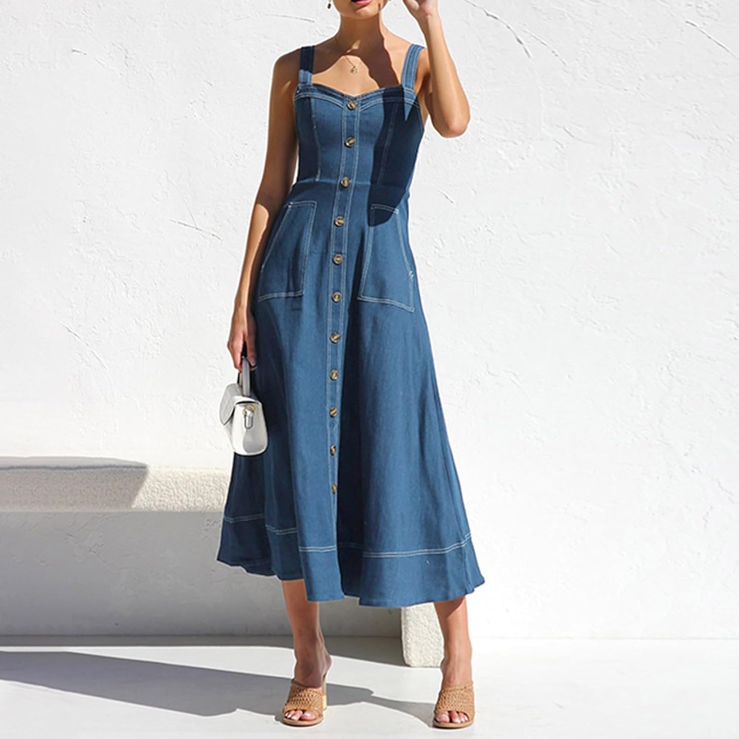 Chic DENIM MID DRESS