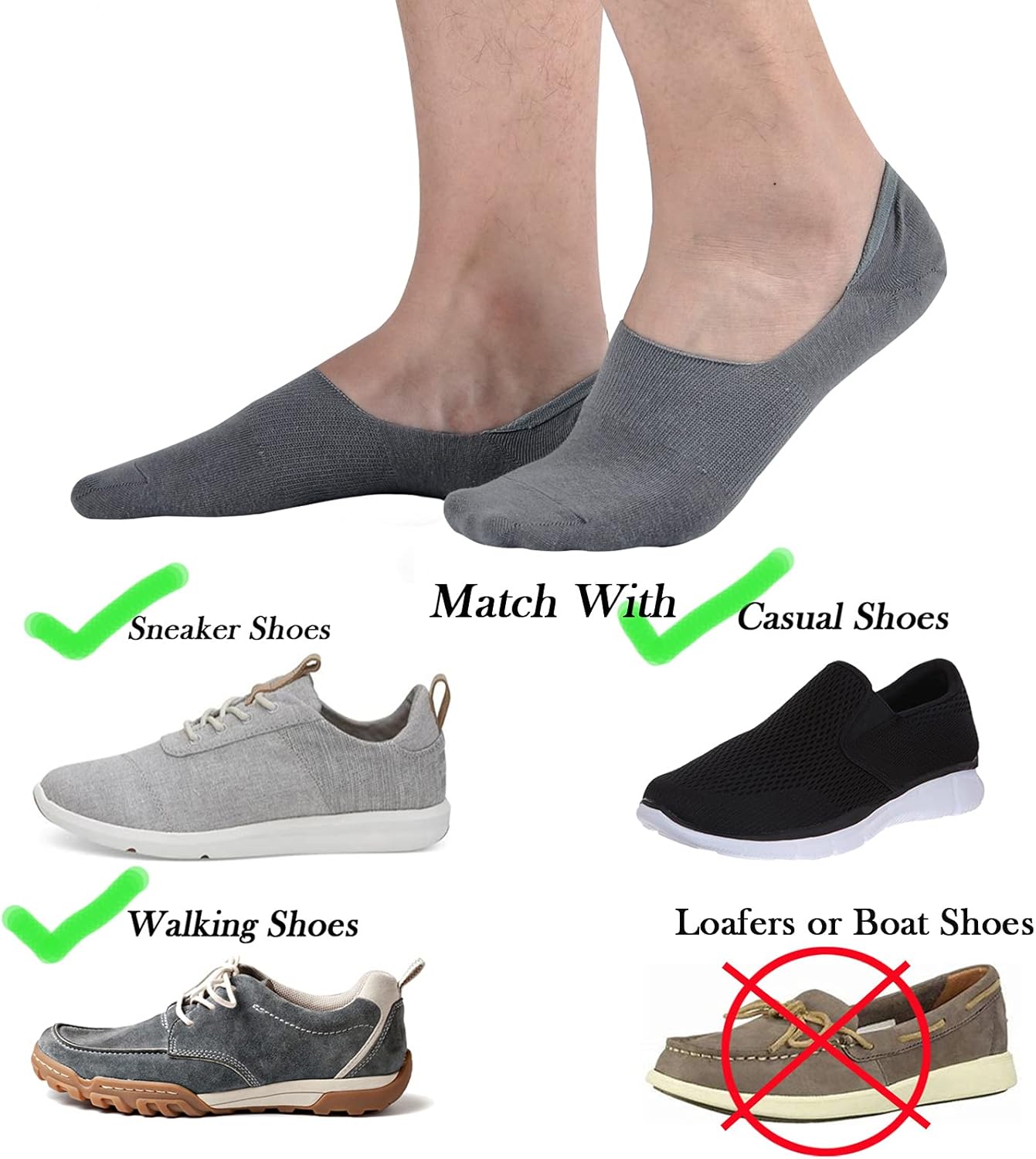 6-Pair Comfort Mens Socks for Daily Wear