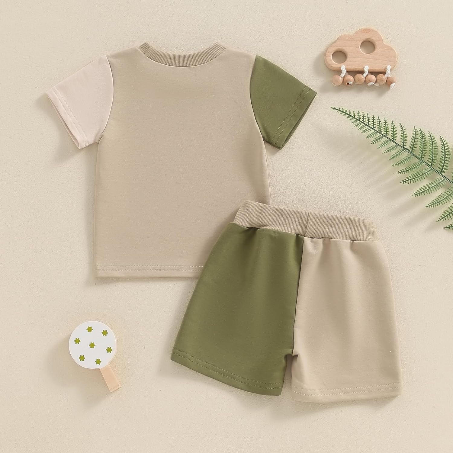 Allshope Toddler Boy Summer Outfit 2-in-1 Shorts Set