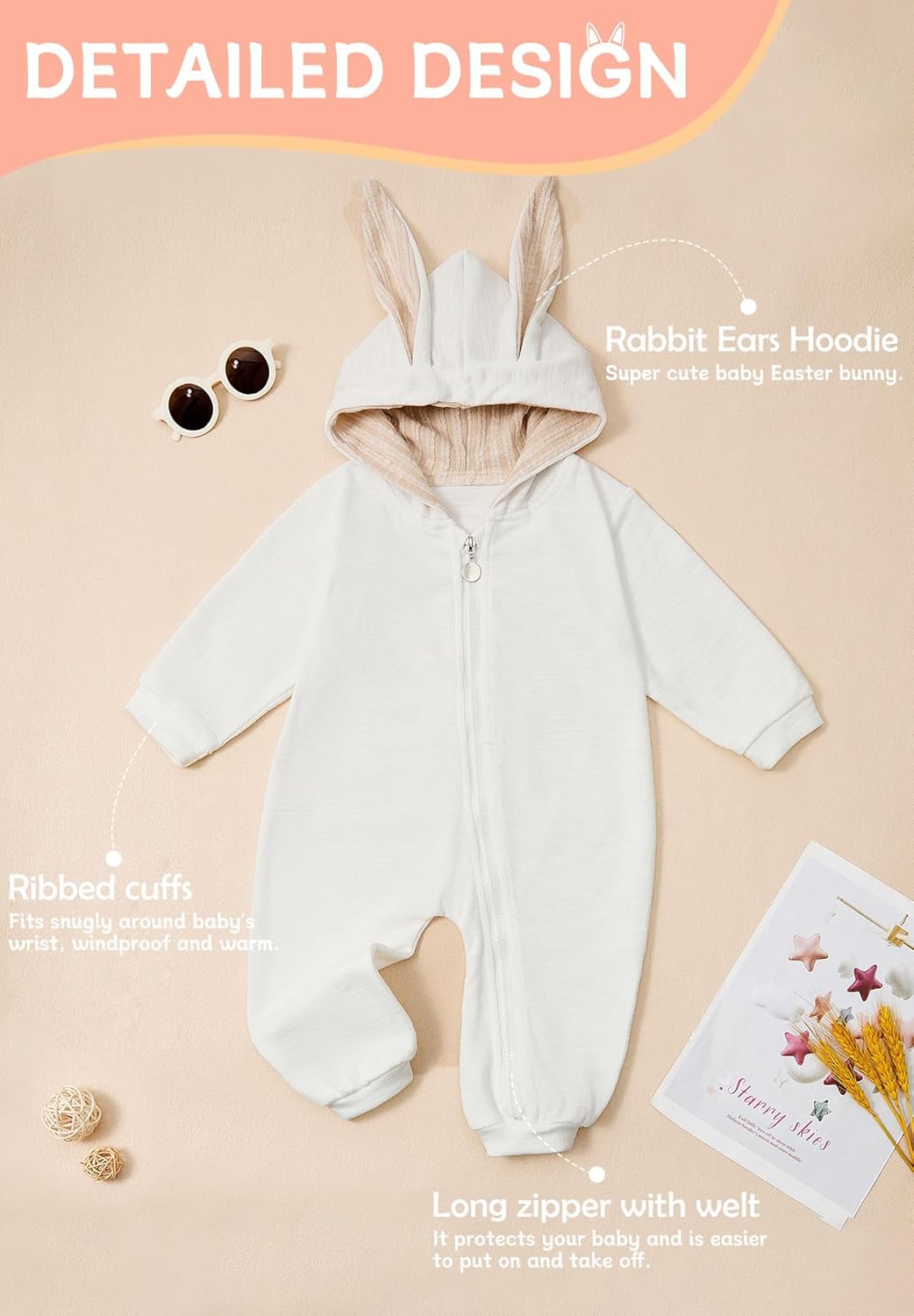 Zando Newborn Romper Cozy CUTE and B DIY